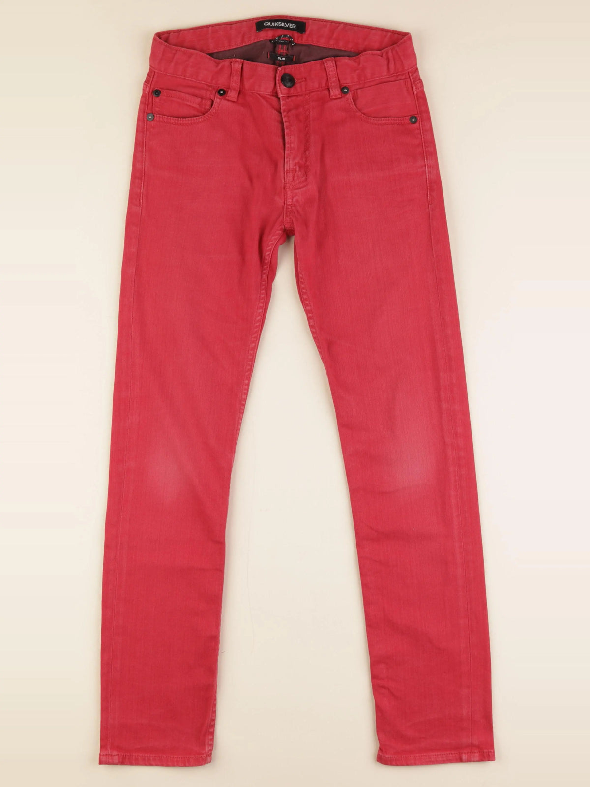 Quiksilver - pantalon rouge - 12 ans