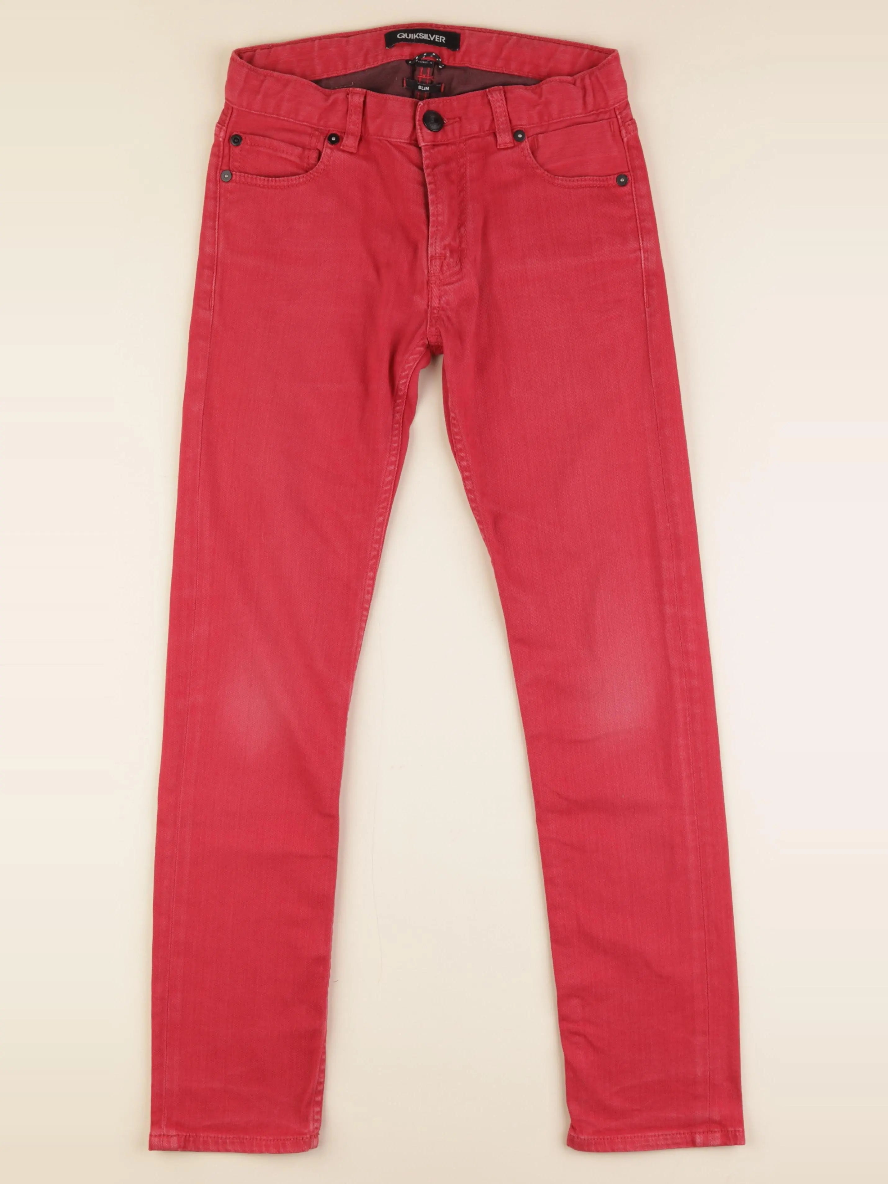 Quiksilver - pantalon rouge - 12 ans