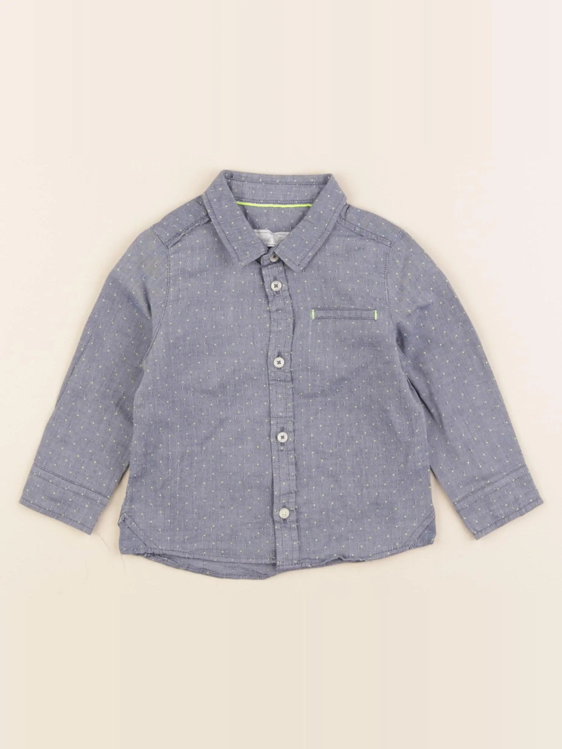 Tartine & Chocolat - chemise bleu - 1 an