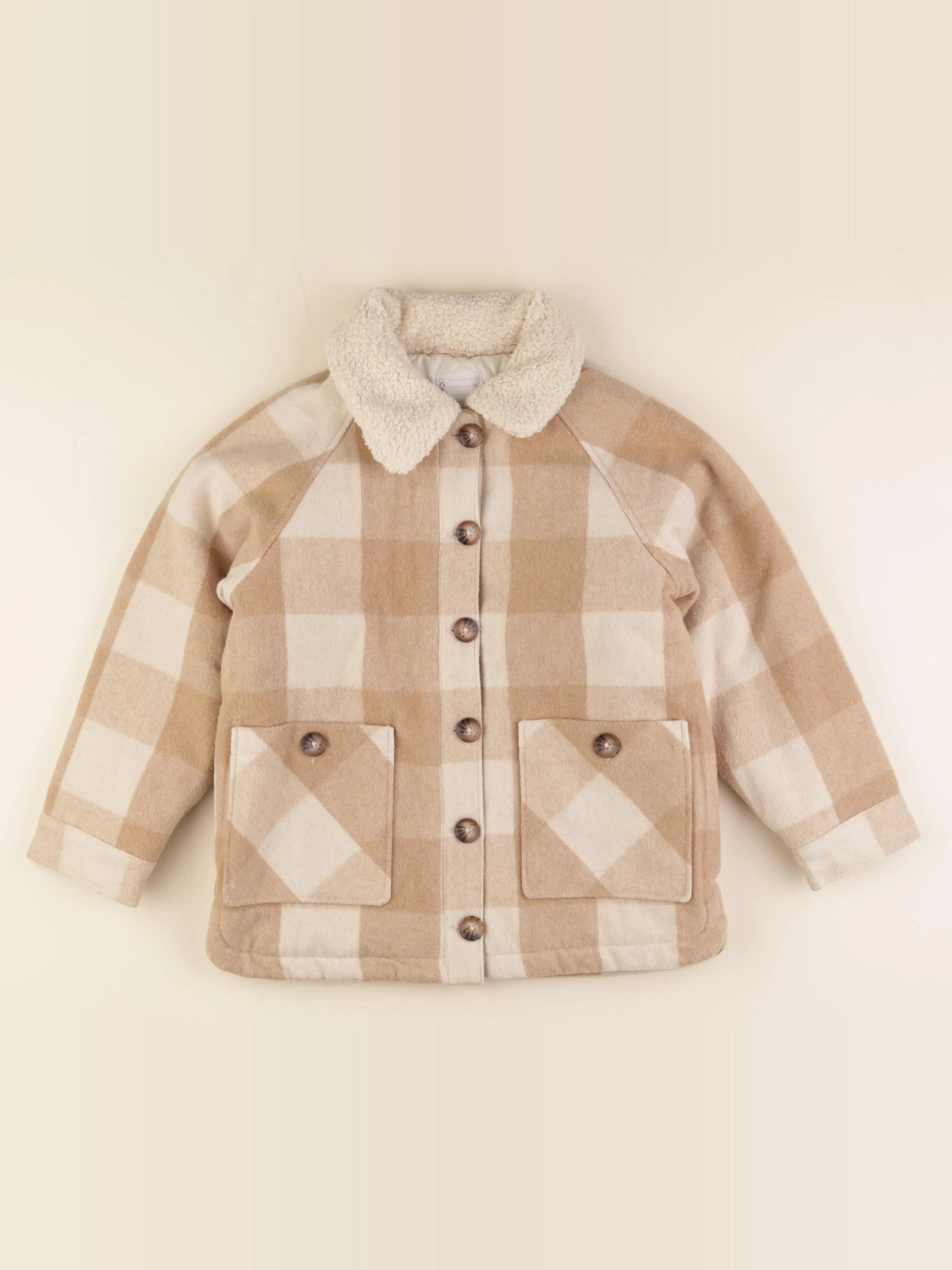 Vertbaudet - veste beige, marron - 10 ans