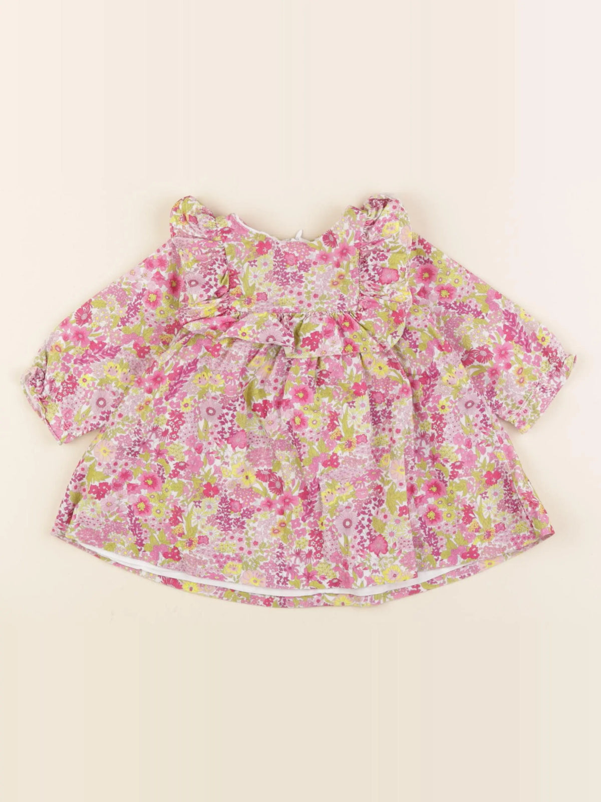 Jacadi - robe liberty rose - 6 mois