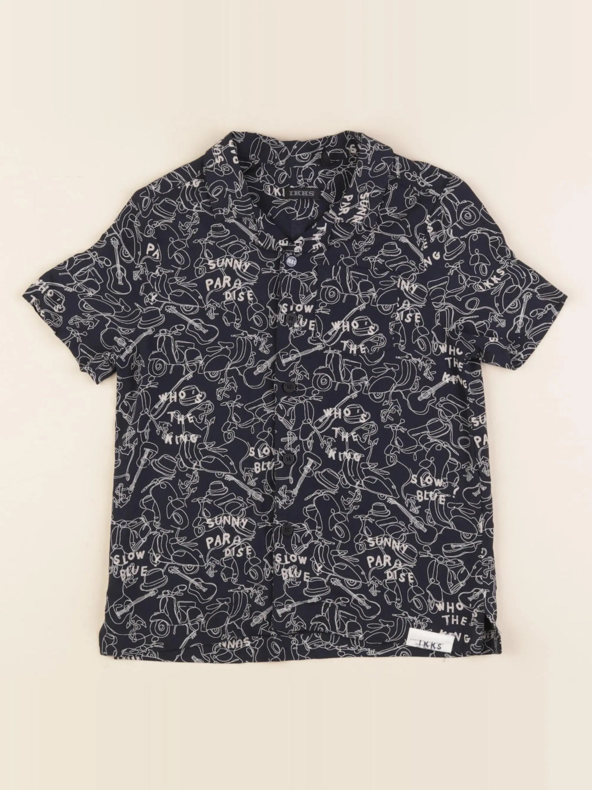 IKKS - chemise bleu - 4 ans