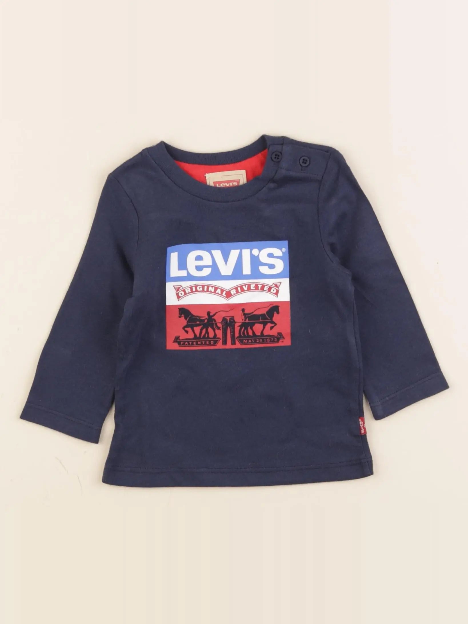Levi's - tee-shirt bleu - 6 mois