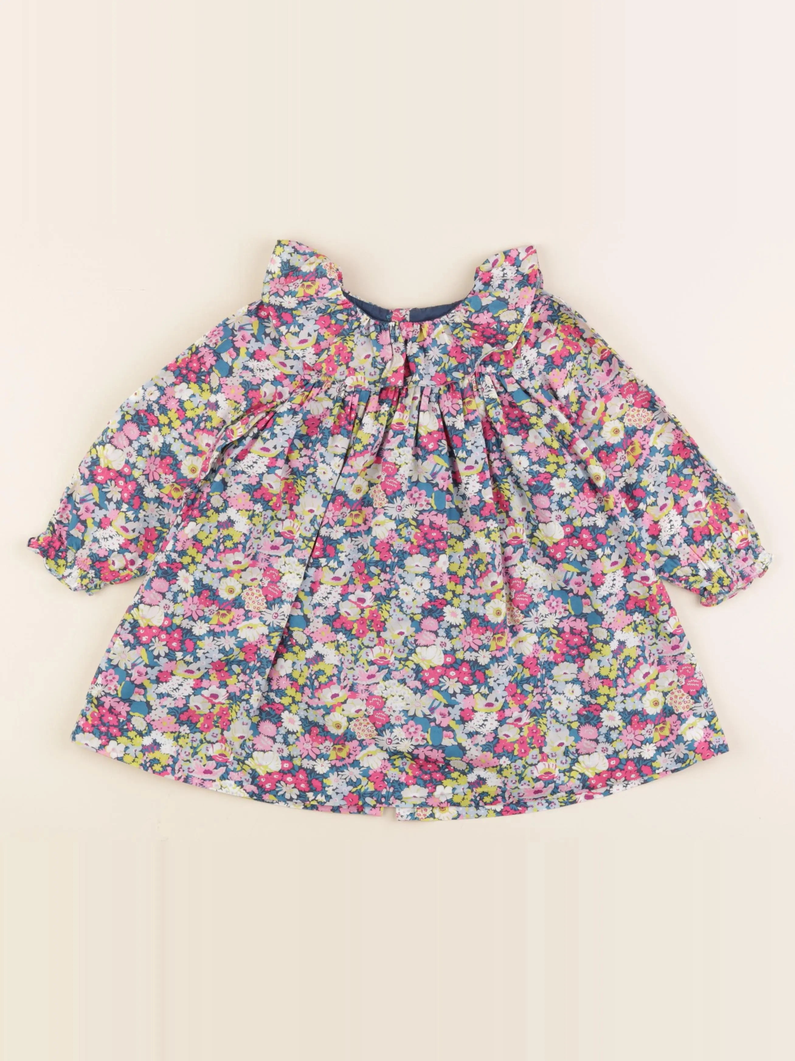 Jacadi - robe liberty multicolore - 24 mois