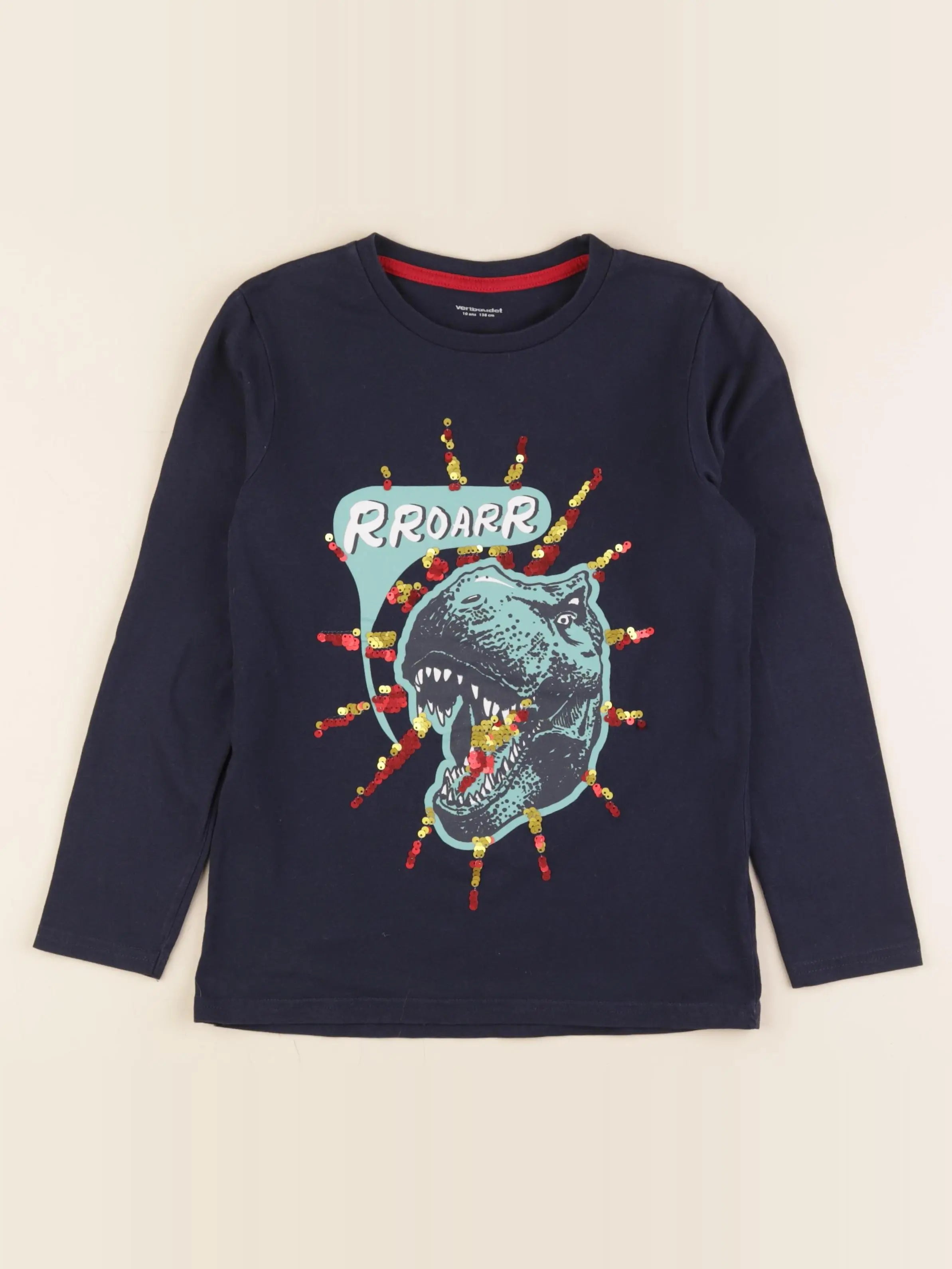 Vertbaudet - tee-shirt bleu - 10 ans