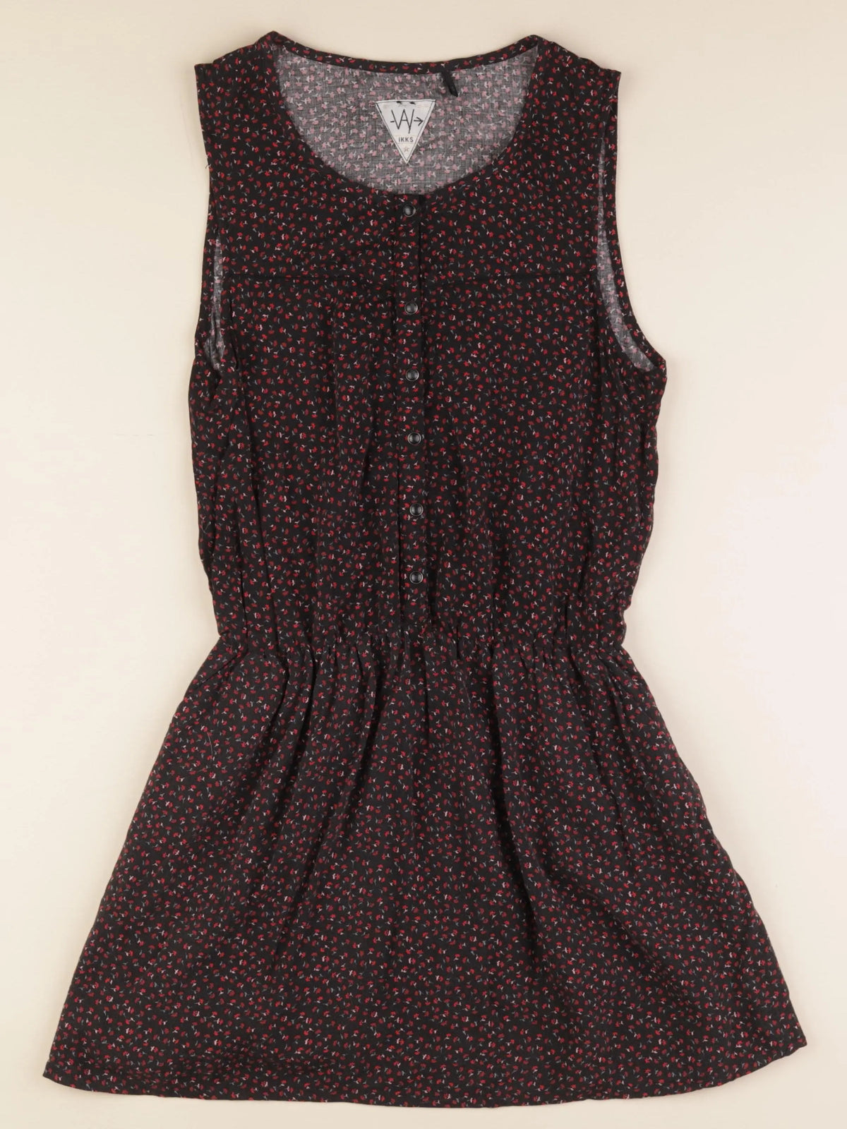 IKKS - robe noir, rouge - 14 ans