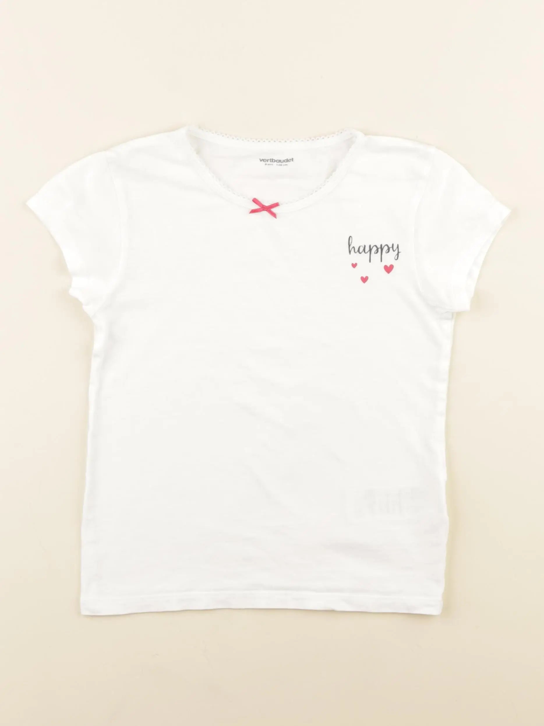 Vertbaudet - maillot de corps blanc - 8 ans