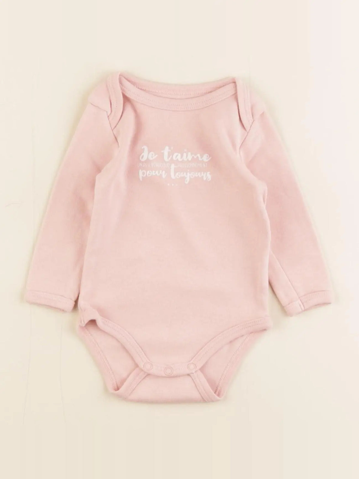 Vertbaudet - body rose - 3 mois