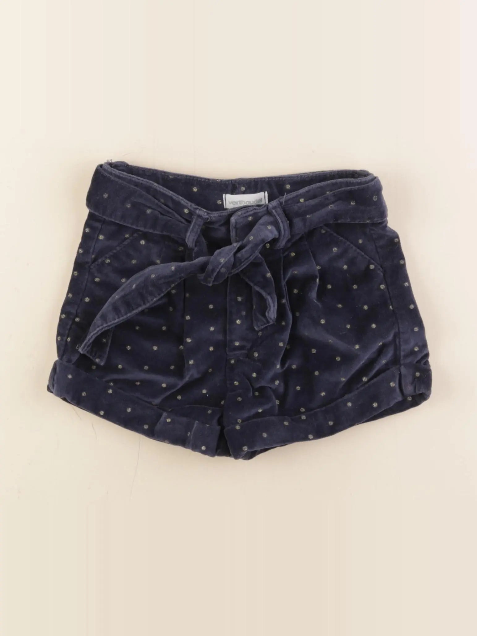 Vertbaudet - short bleu, or - 2 ans