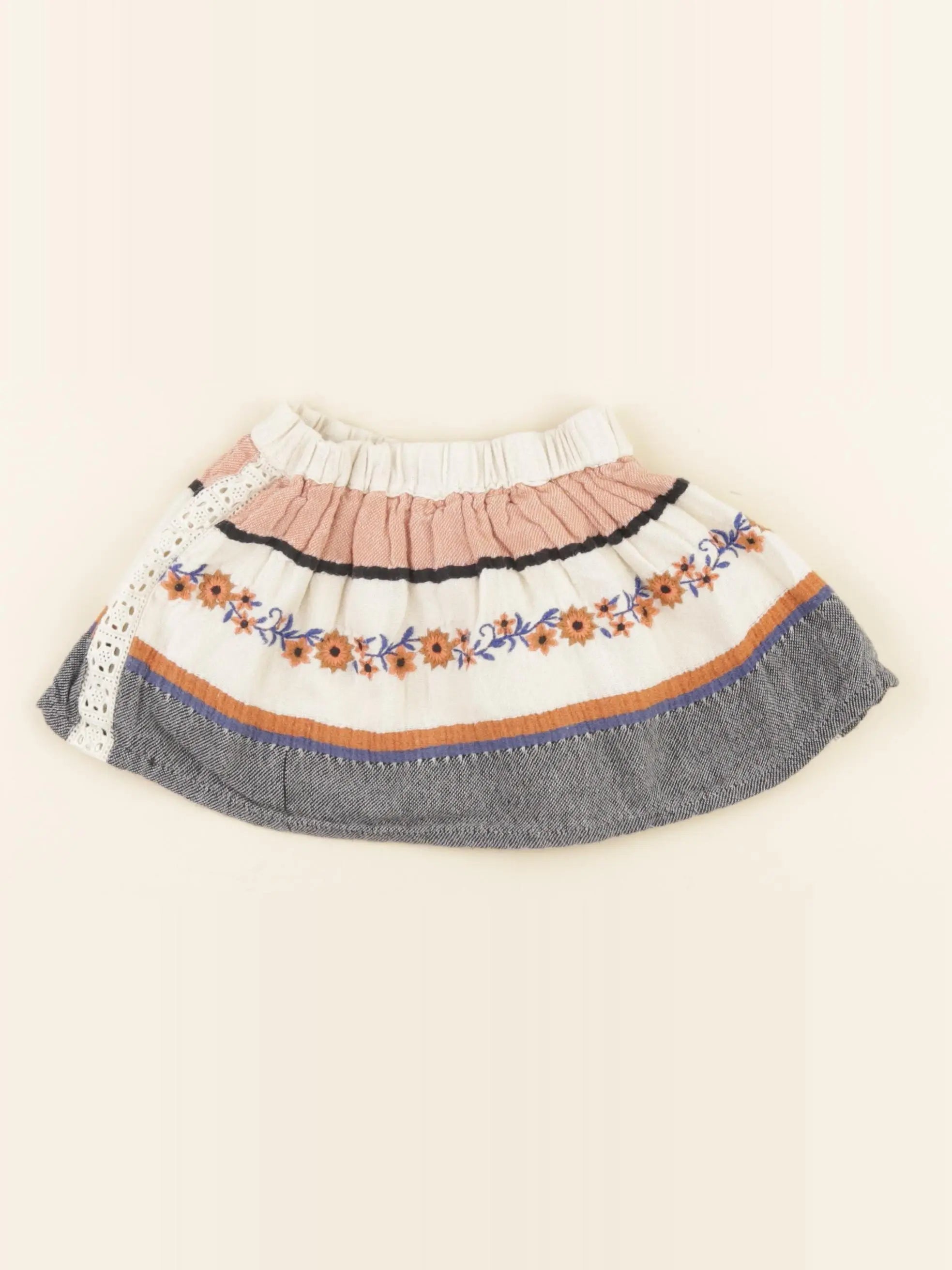 Zara - jupe beige - 18/24 mois