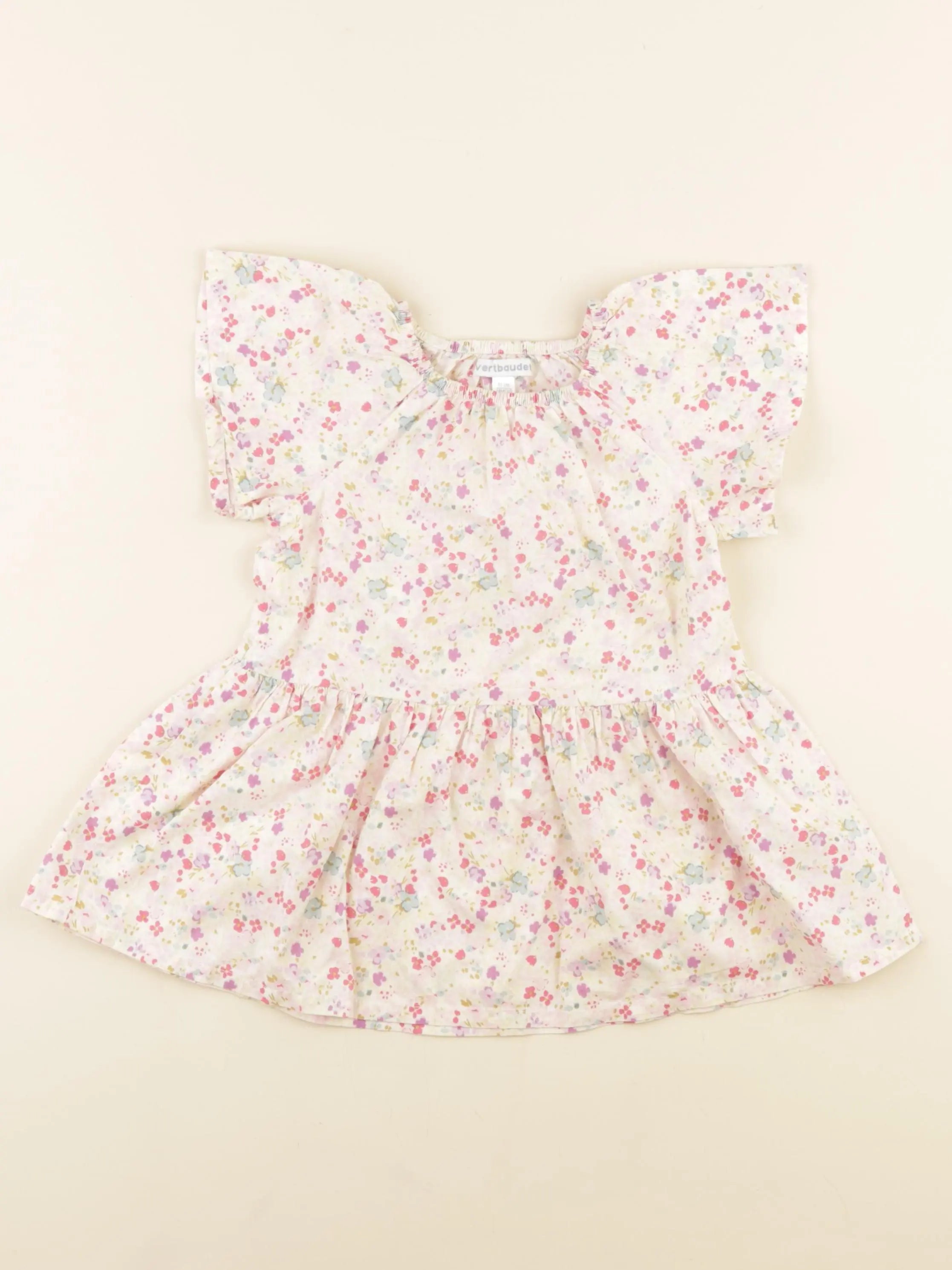 Vertbaudet - robe multicolore - 18 mois