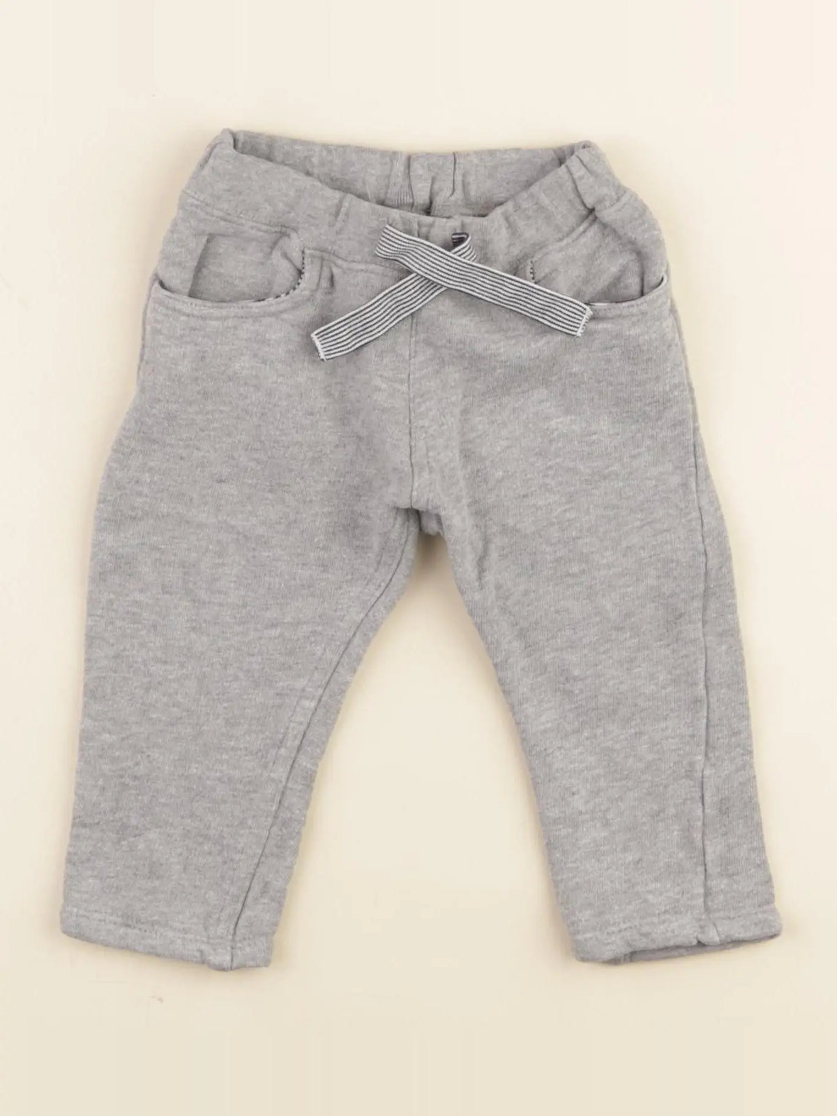 Petit Bateau - pantalon gris - 6 mois