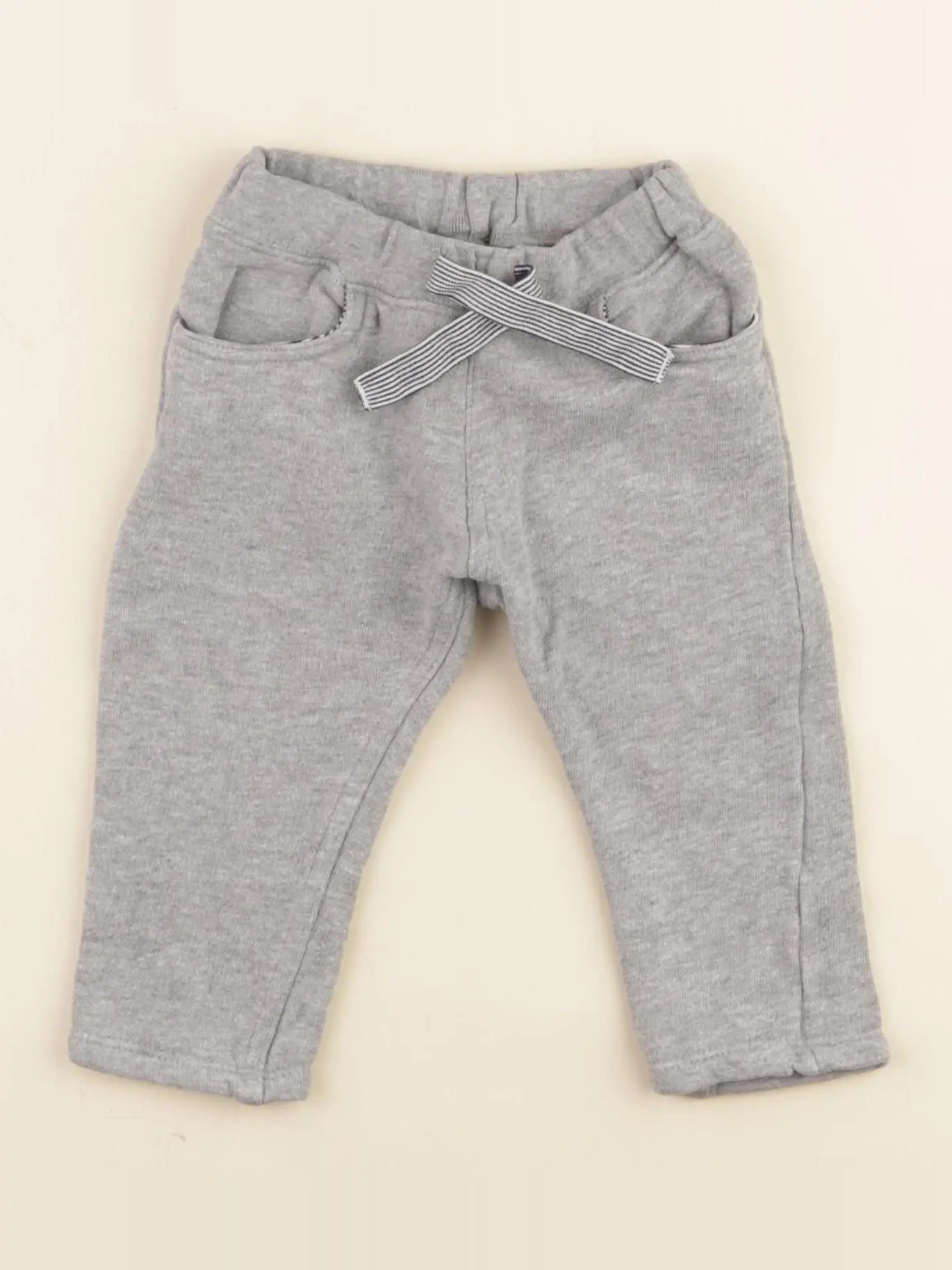 Petit Bateau - pantalon gris - 6 mois