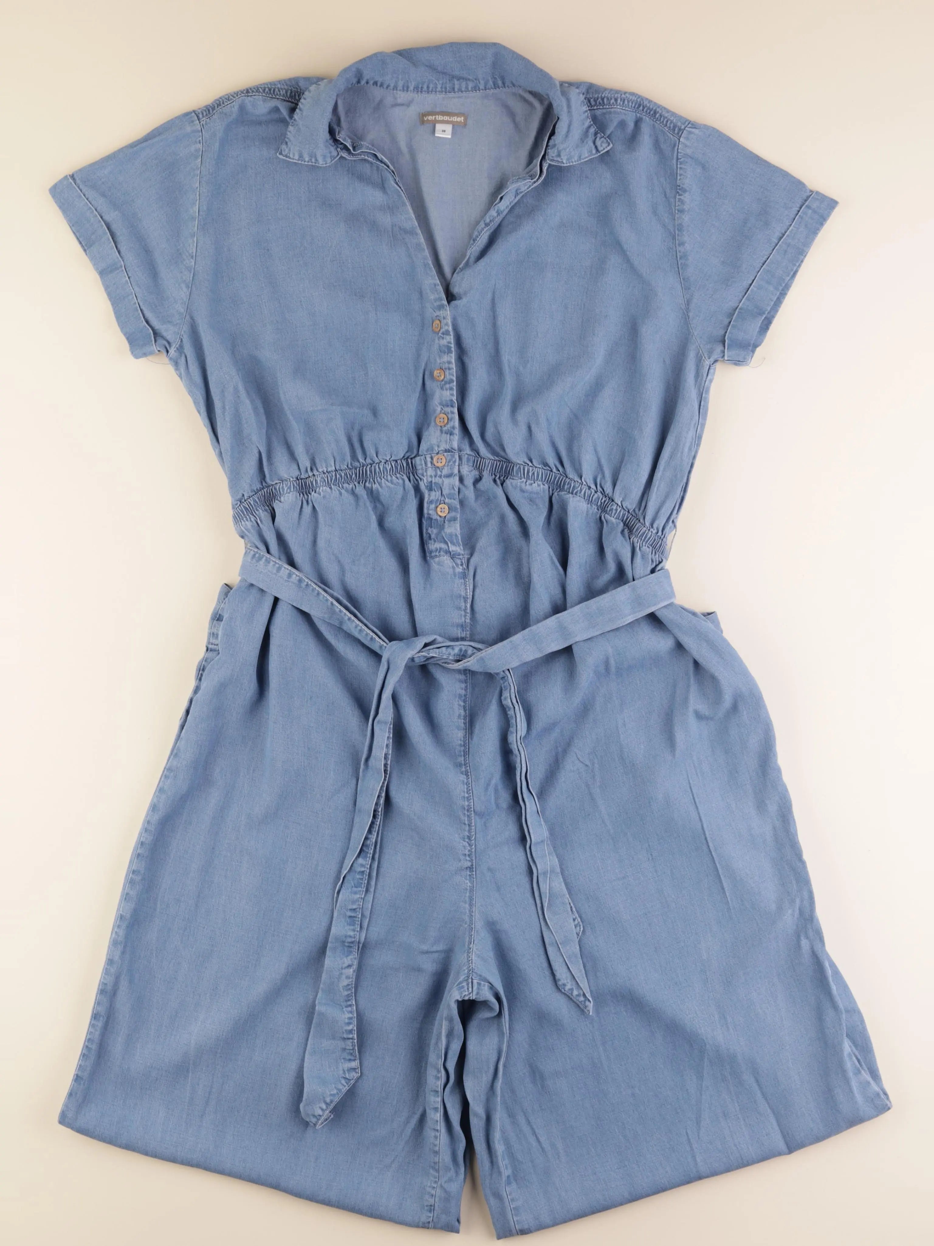 Vertbaudet - combinaison grossesse bleu - 38