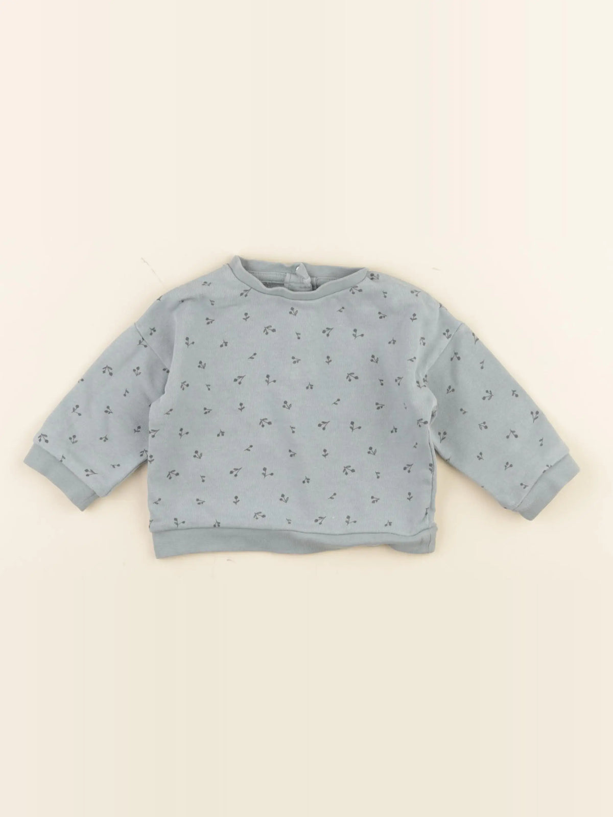 Vertbaudet - sweat bleu - 6 mois