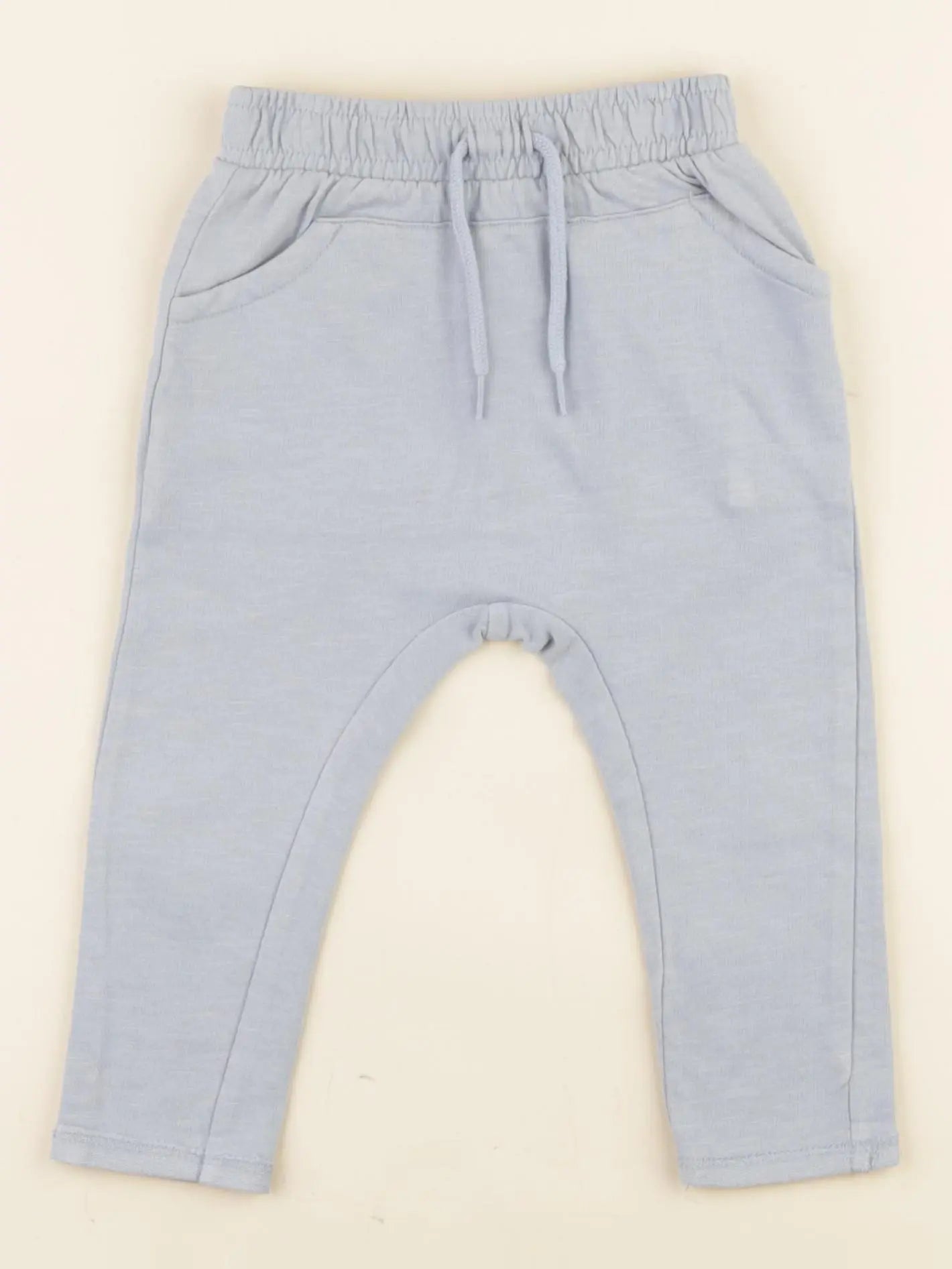Vertbaudet - sarouel bleu - 9 mois