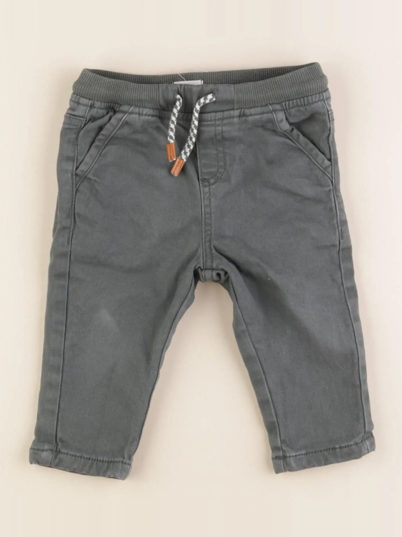 Vertbaudet - pantalon vert - 9 mois