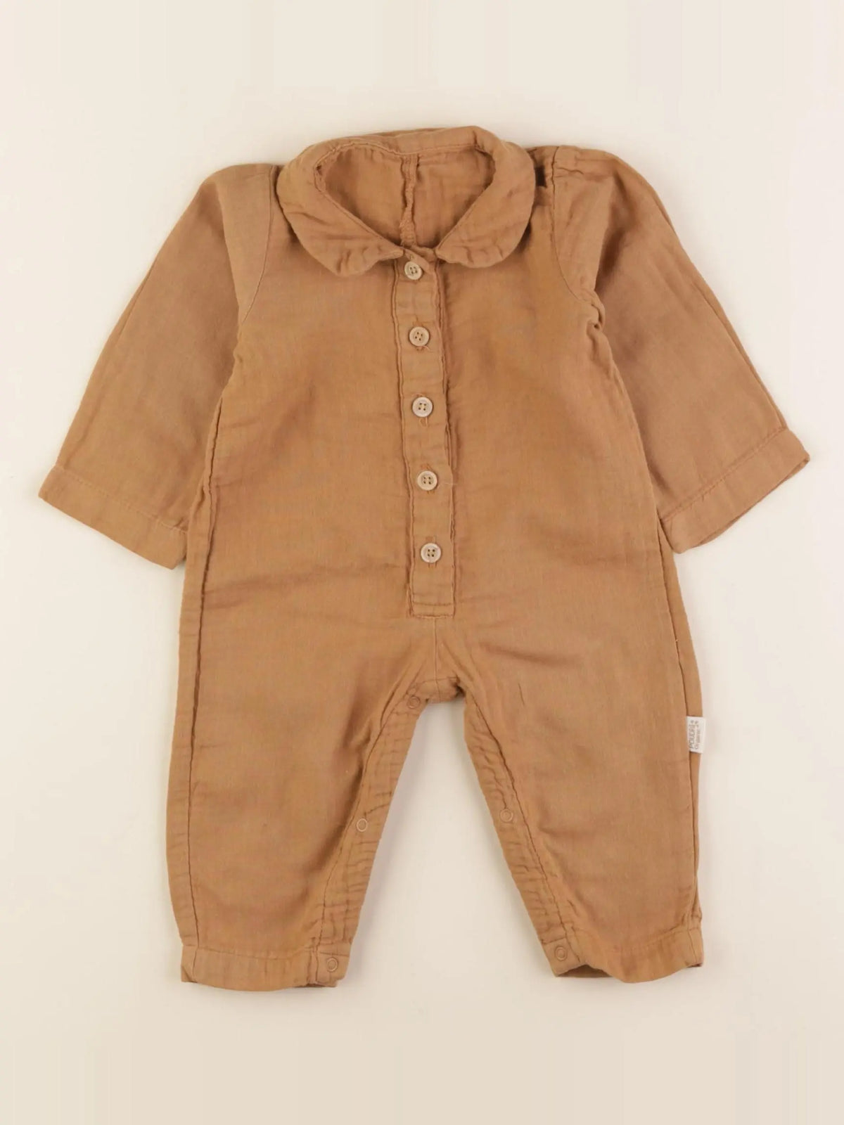 Poudre Organic - combinaison marron - 3 mois