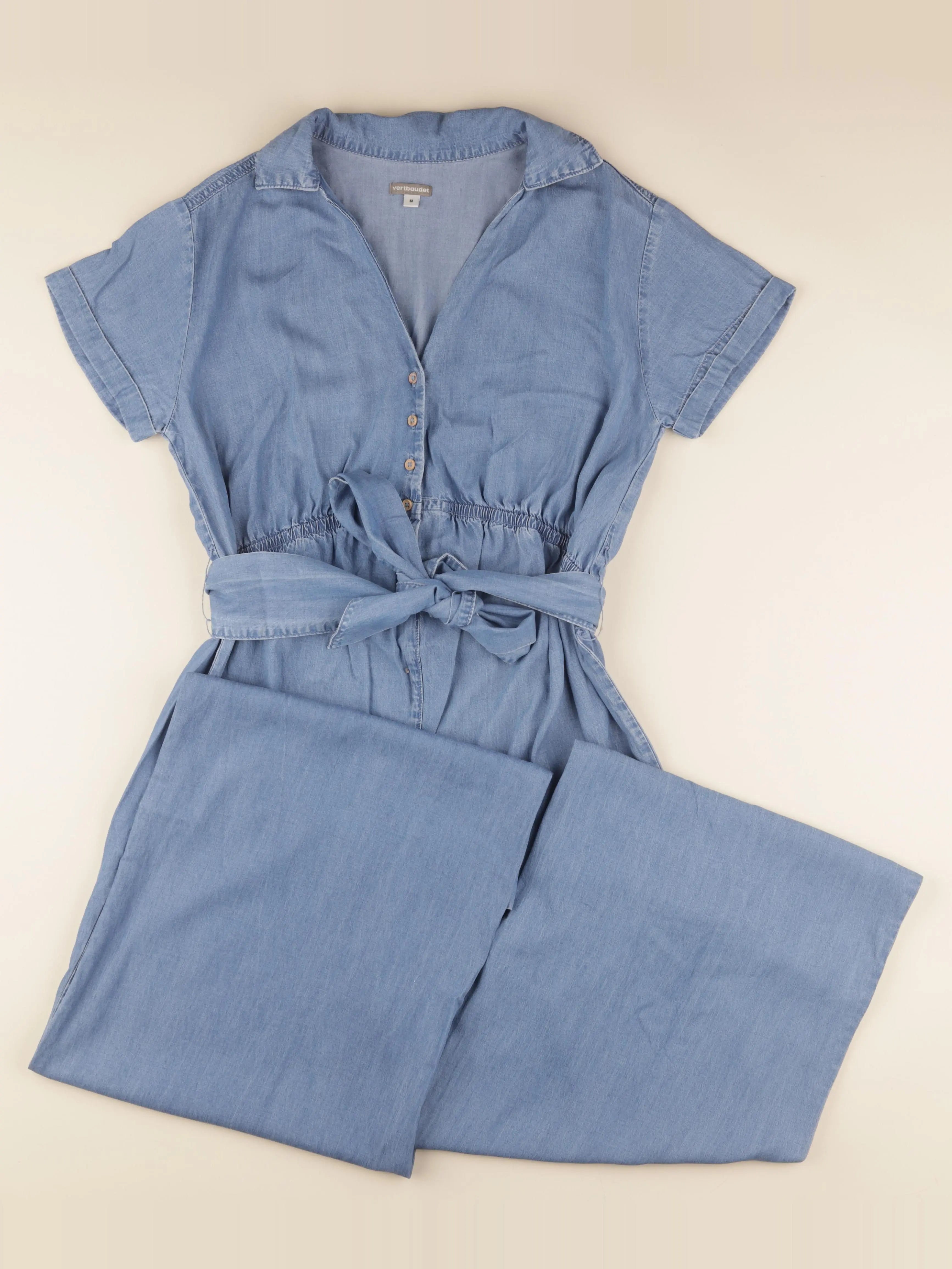 Vertbaudet - combinaison grossesse bleu - 38