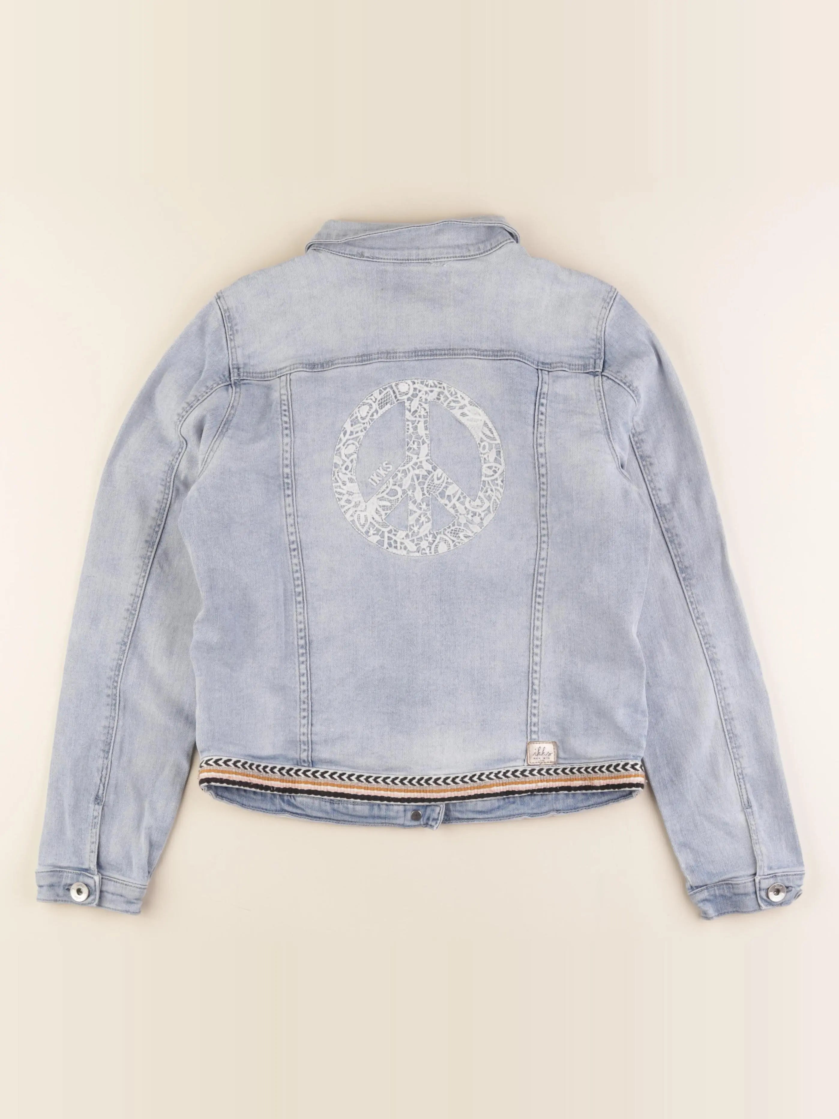 IKKS - veste imprimé au dos bleu - 12 ans