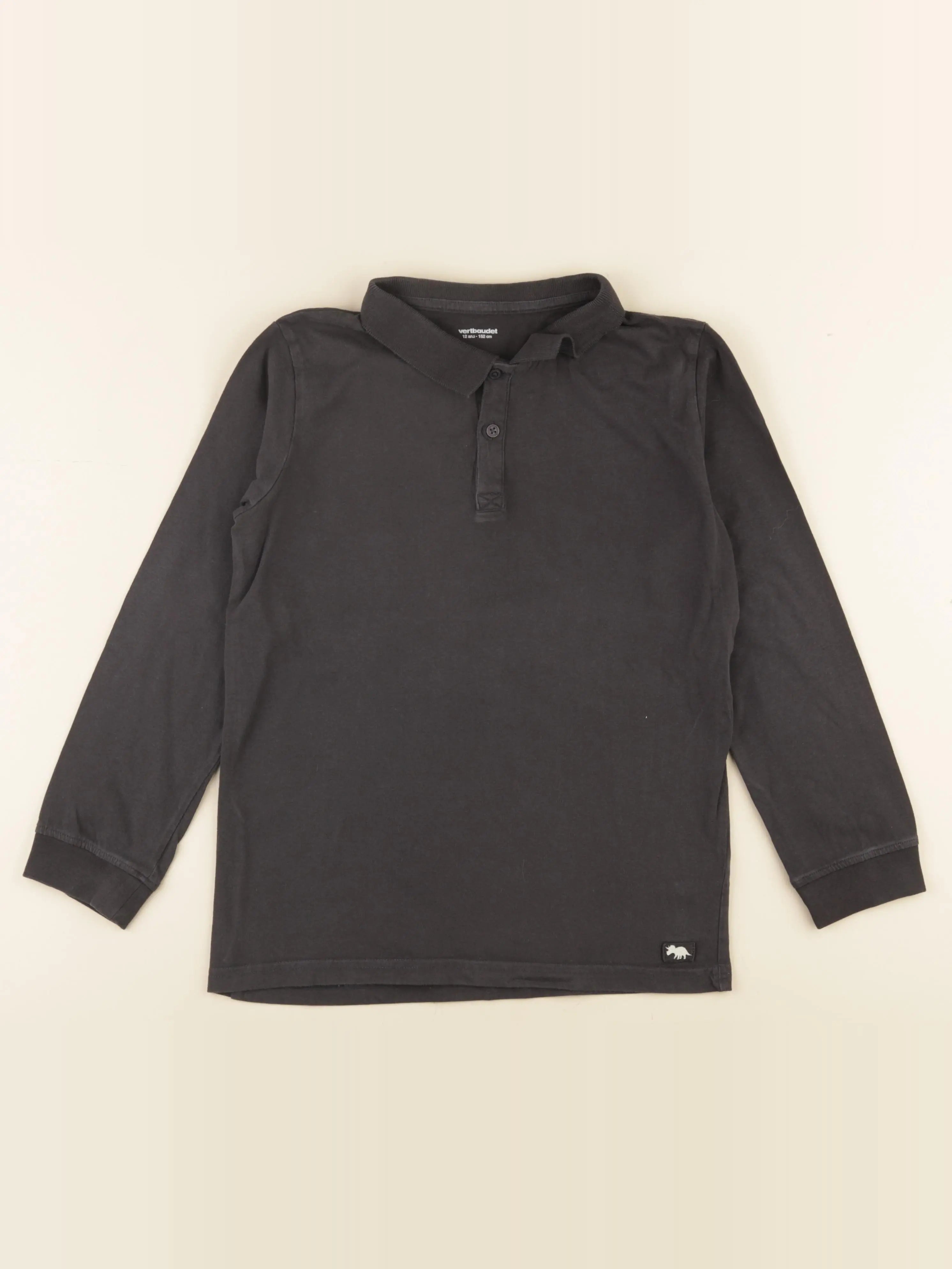 Vertbaudet - polo gris - 12 ans