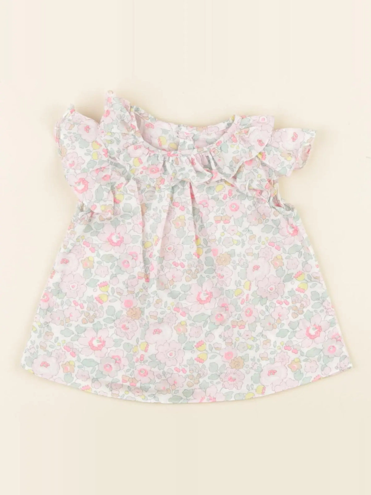 Jacadi - blouse liberty multicolore - 6 mois