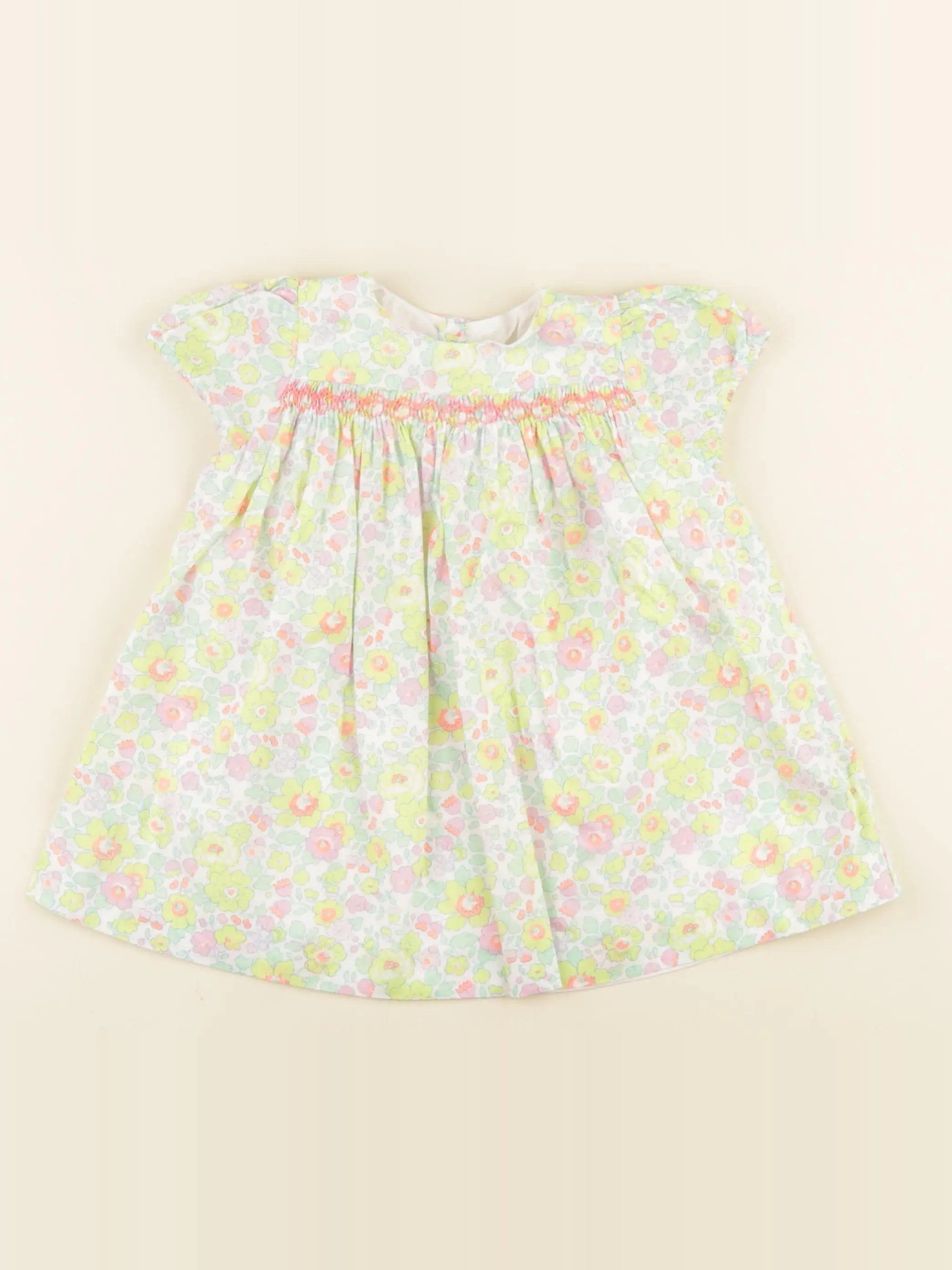 Jacadi - robe liberty multicolore - 12 mois