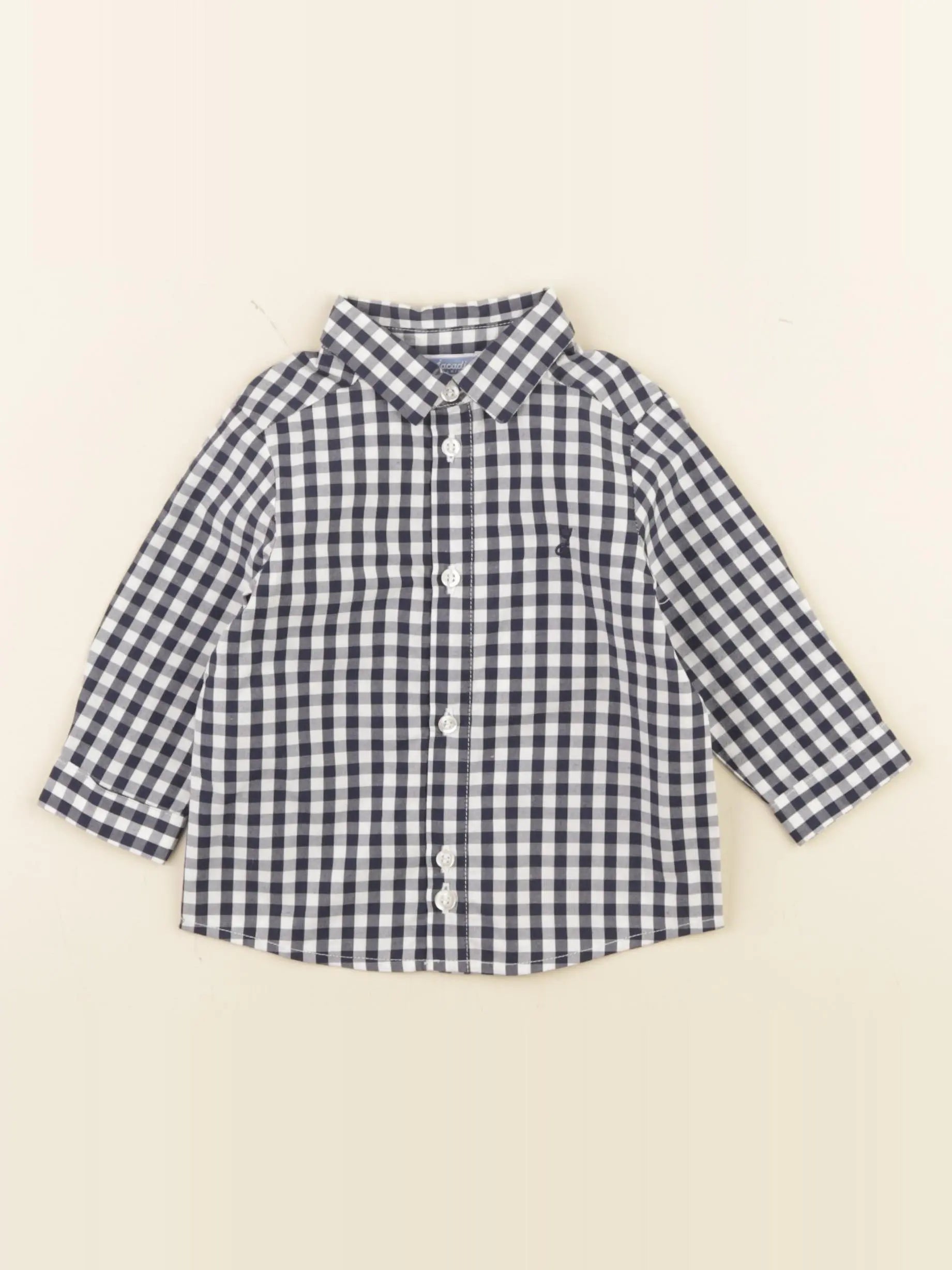 Jacadi - chemise bleu - 6 mois