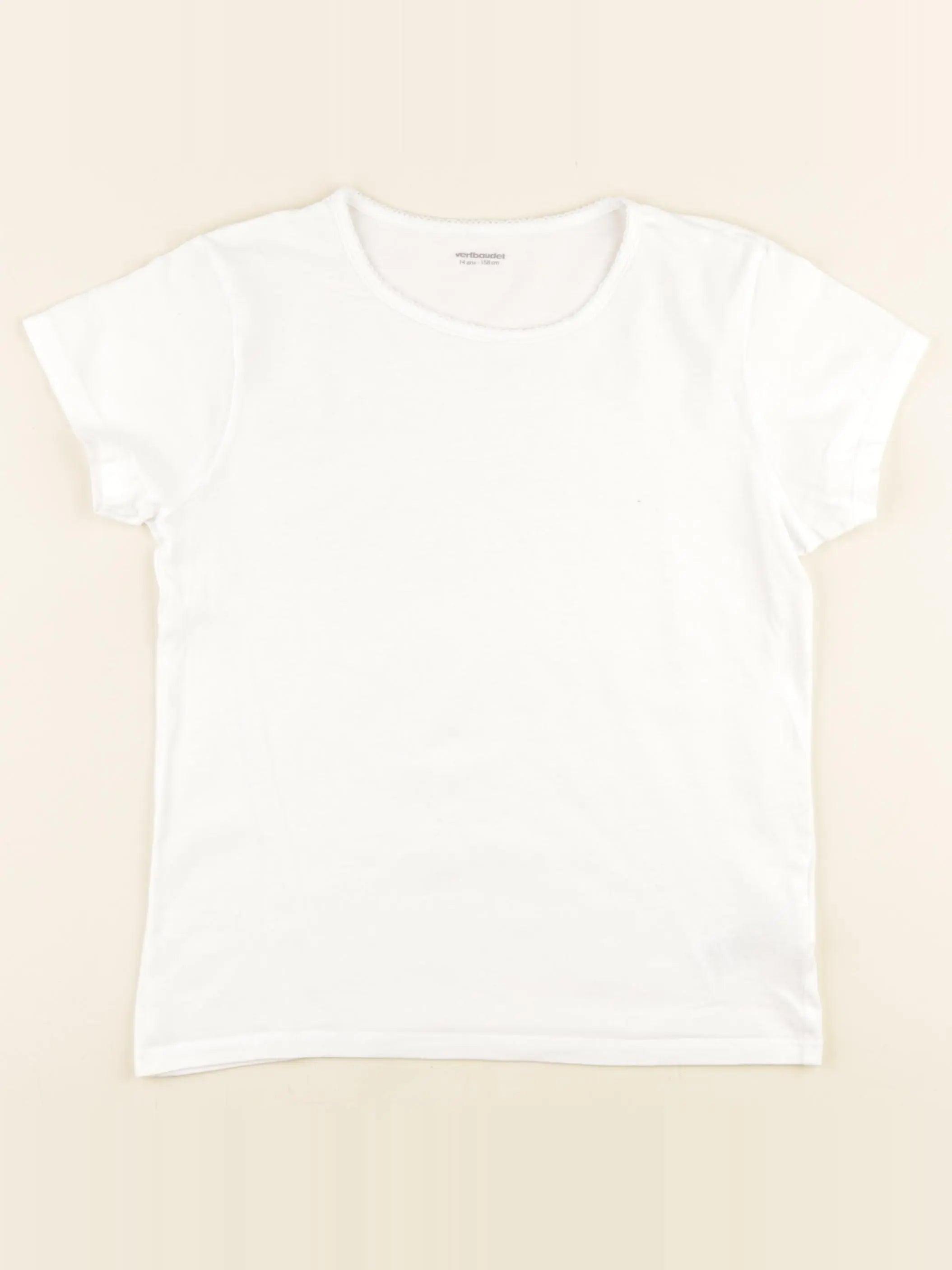 Vertbaudet - maillot de corps blanc - 14 ans