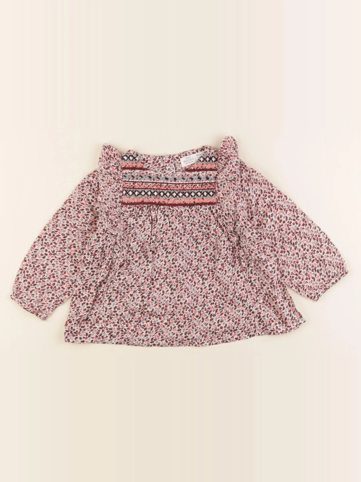 Zara - blouse multicolore - 9/12 mois