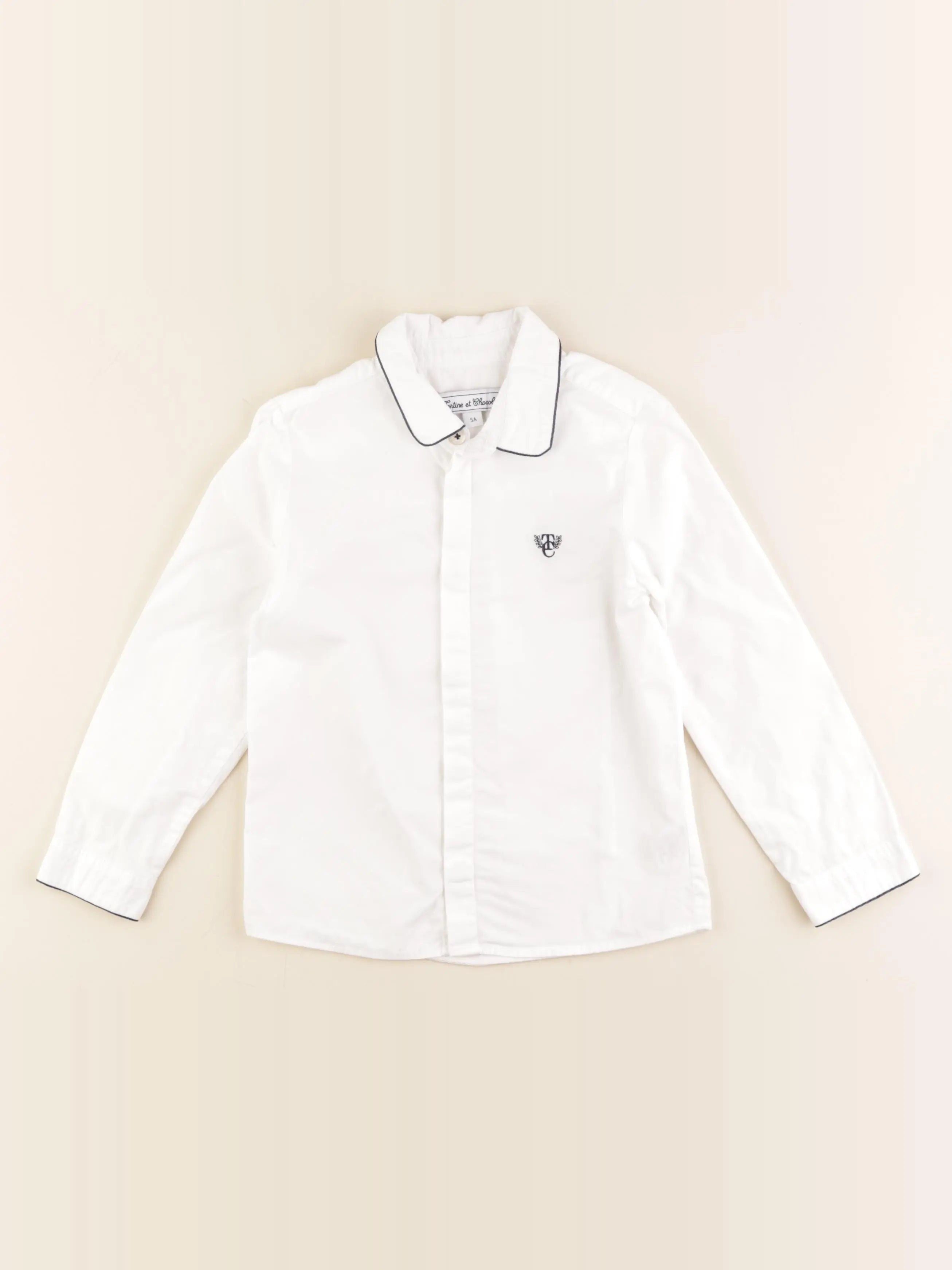Tartine & Chocolat - chemise blanc - 5 ans