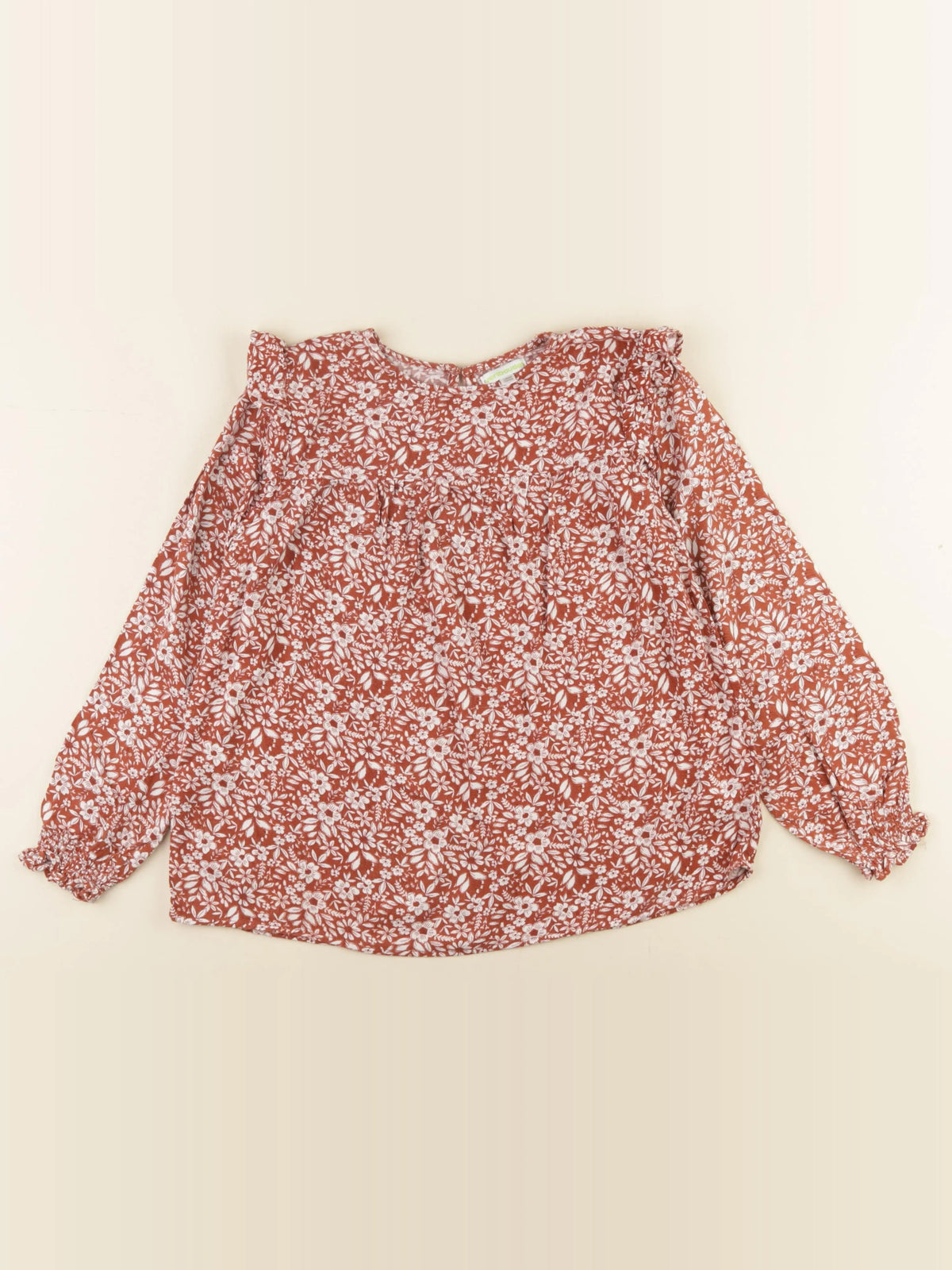 Vertbaudet - blouse marron - 10 ans