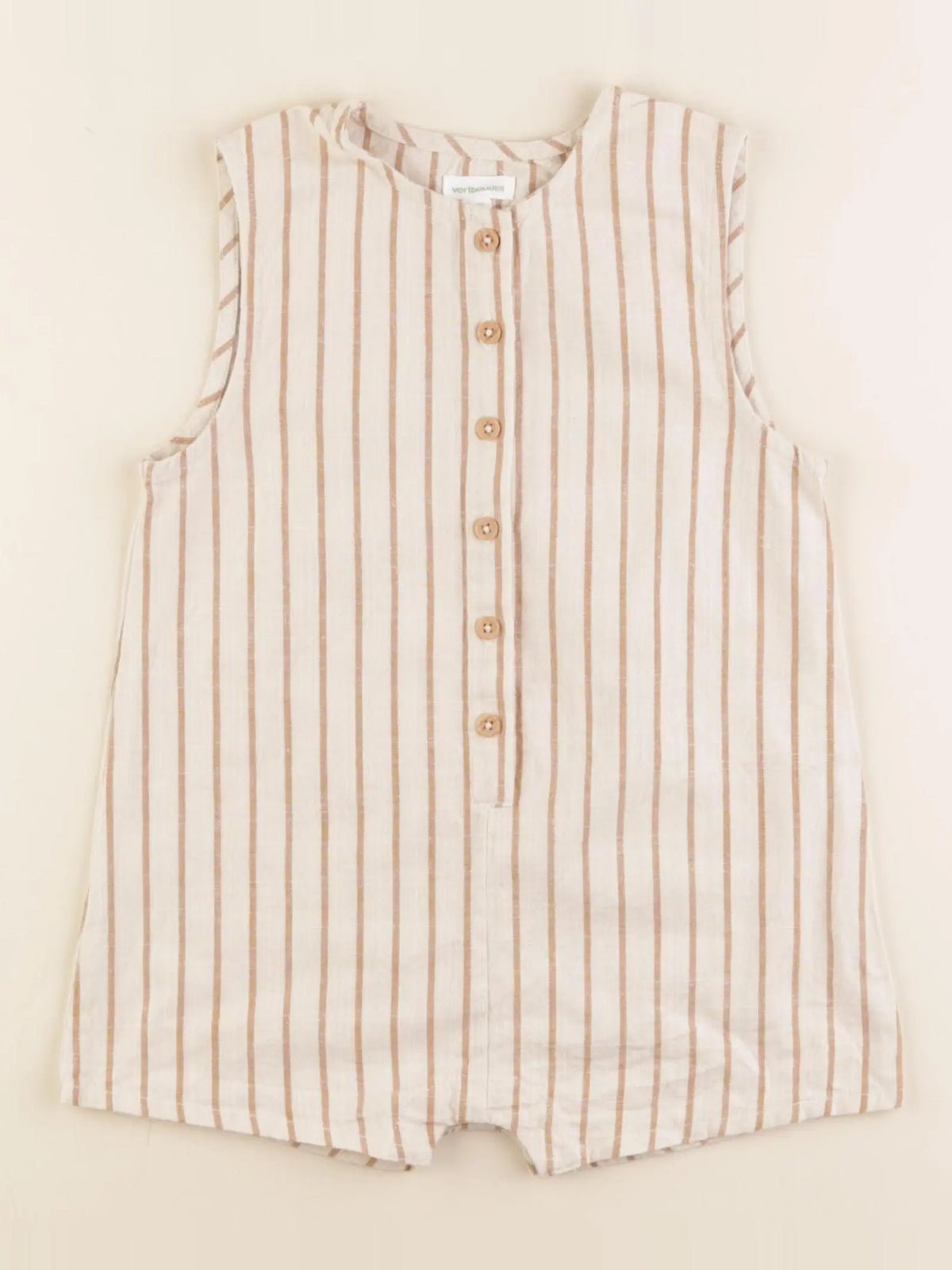 Vertbaudet - combinaison beige, marron - 36 mois