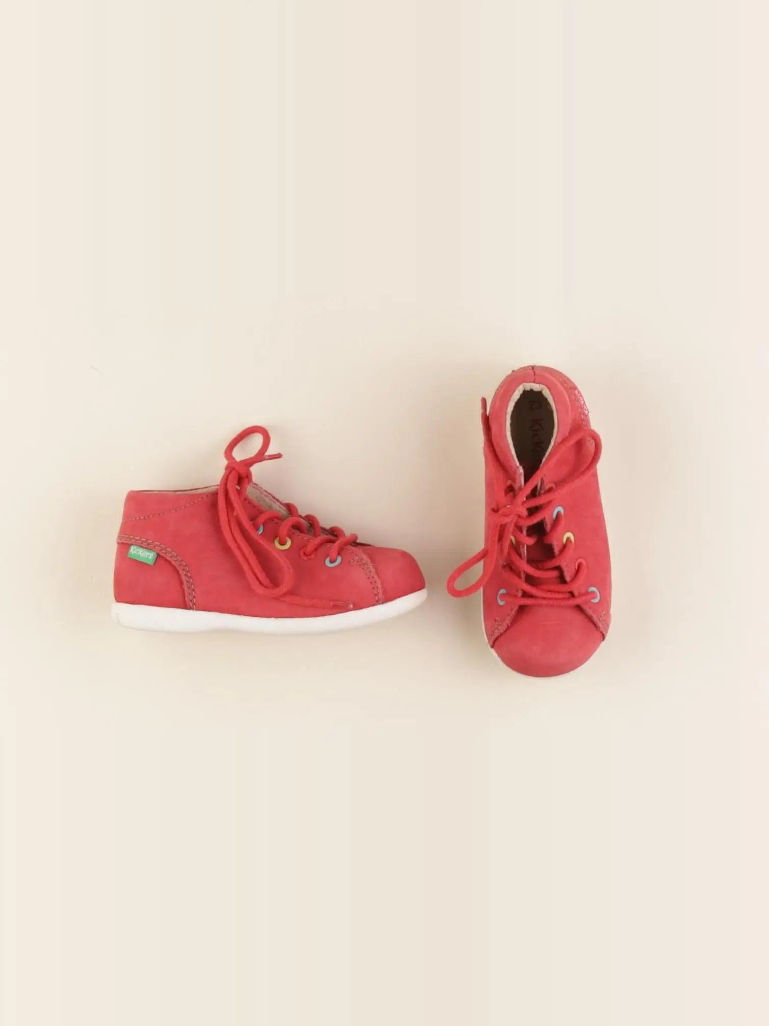 Kickers - bottillons rouge - pointure 23