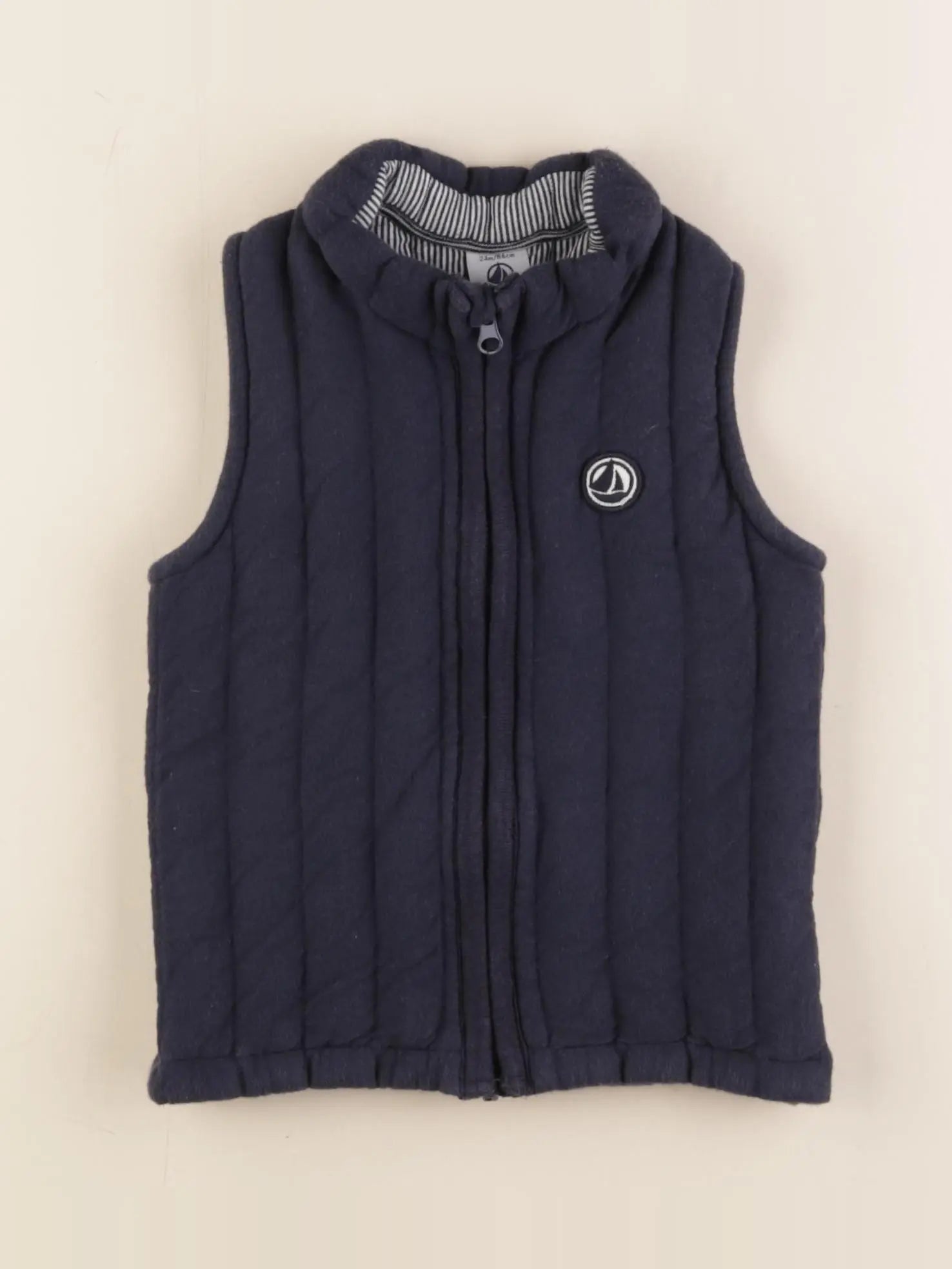 Petit Bateau - gilet bleu - 24 mois
