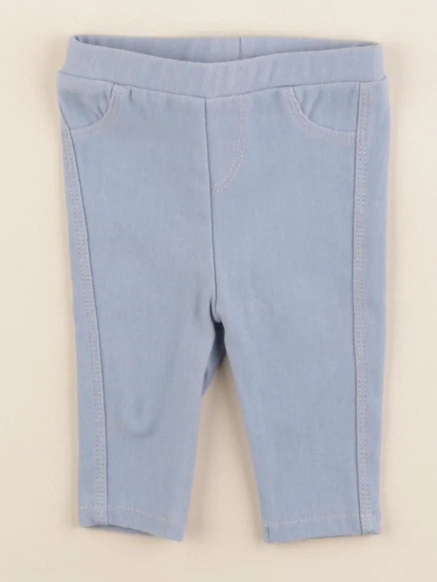 Vertbaudet - legging bleu - 1 mois