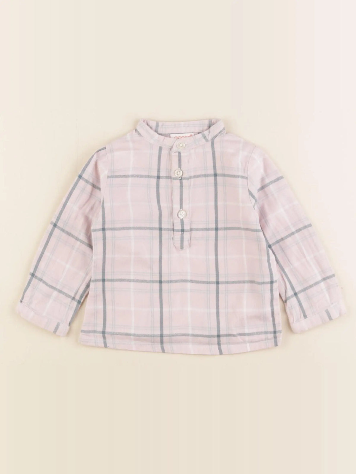 Gocco - chemise rose - 6/9 mois