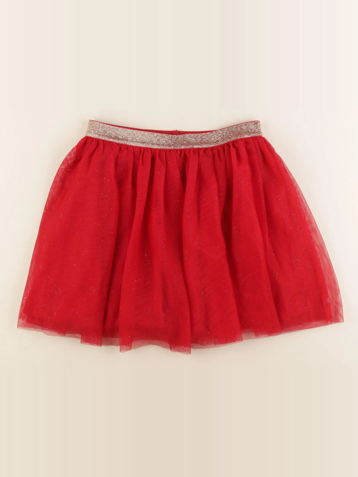 Okaidi - jupe or, rouge - 12 ans