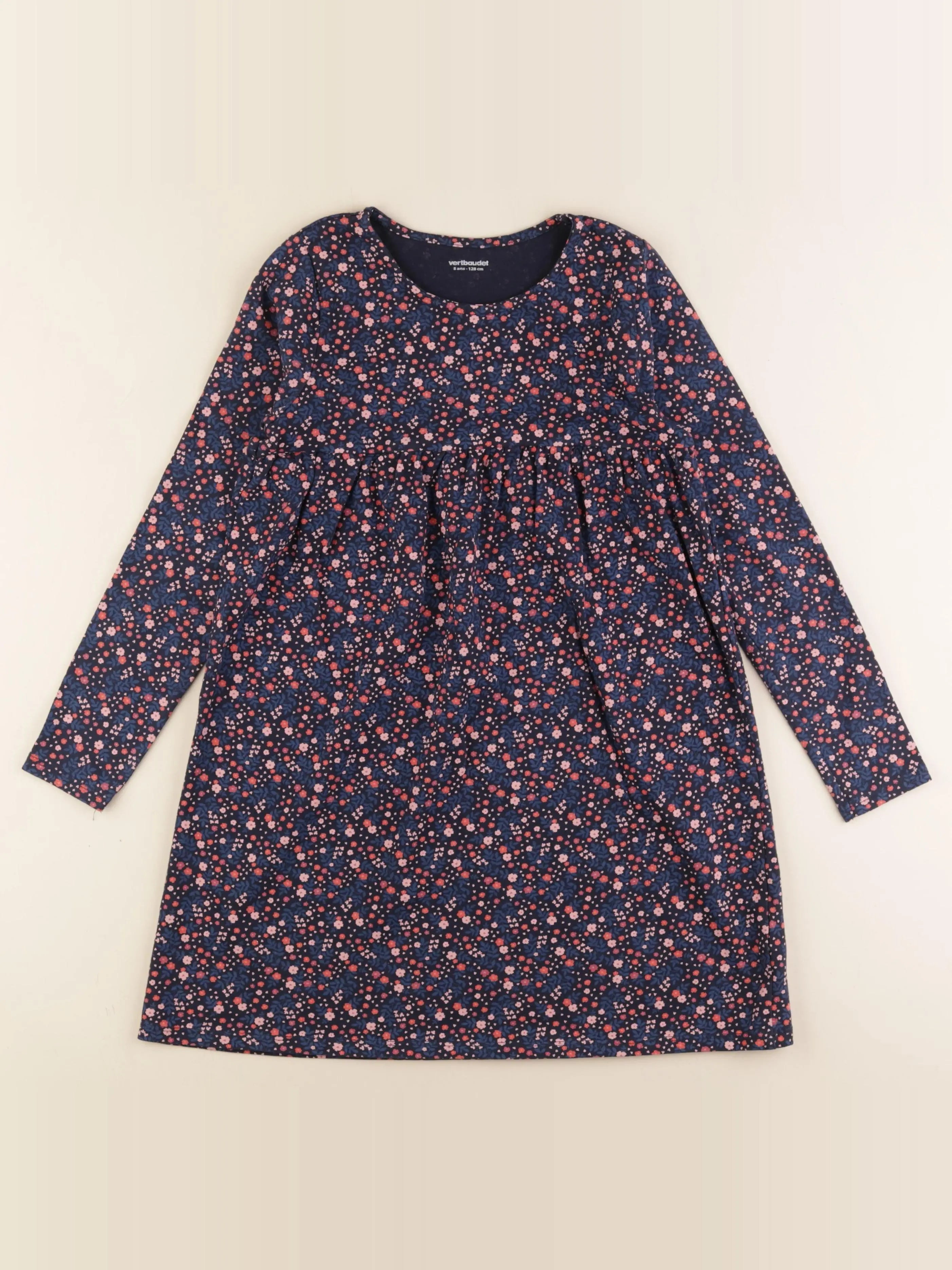 Vertbaudet - robe bleu - 8 ans