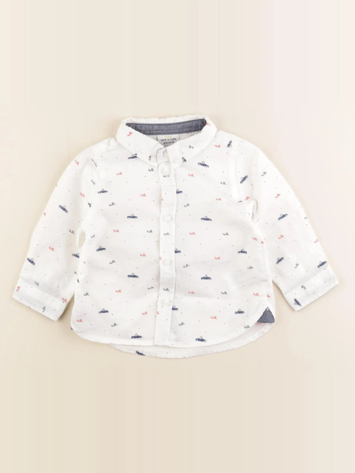Tape à l'oeil - chemise blanc - 6 mois