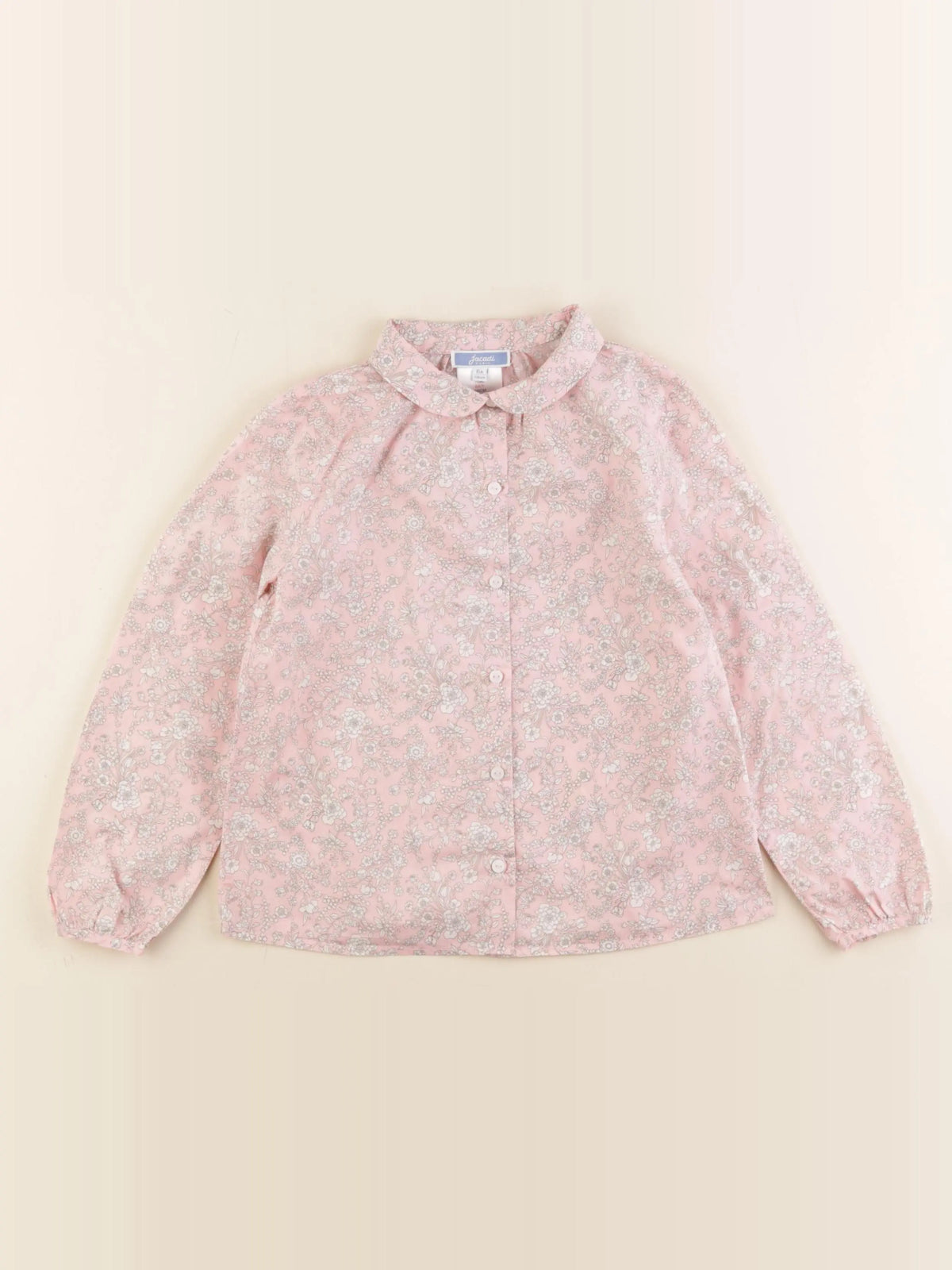 Jacadi - chemise rose, beige - 6 ans