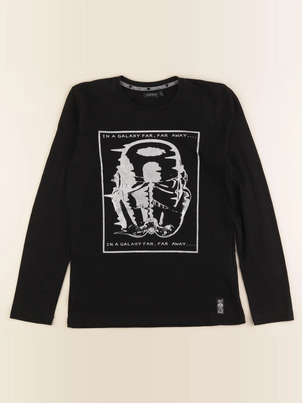 IKKS - tee-shirt imprimé au dos gris, noir - 10 ans