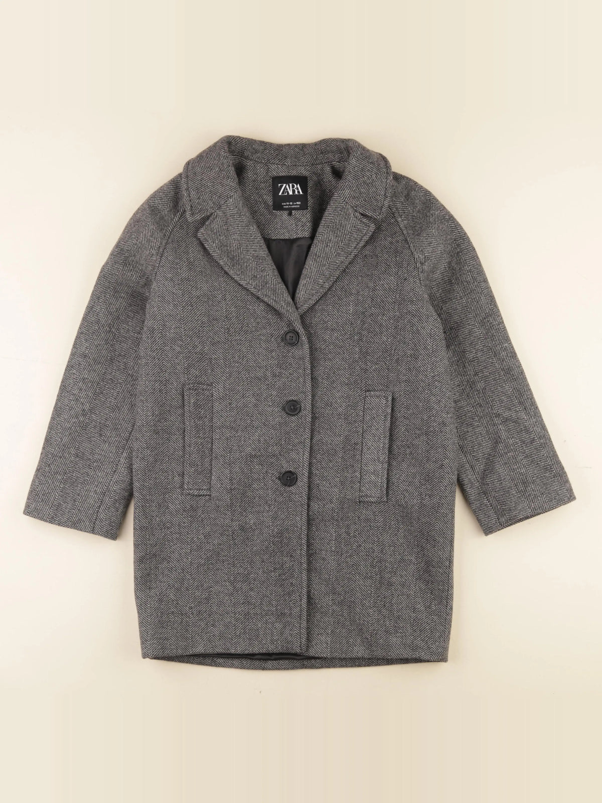 Zara - manteau gris - 11/12 ans