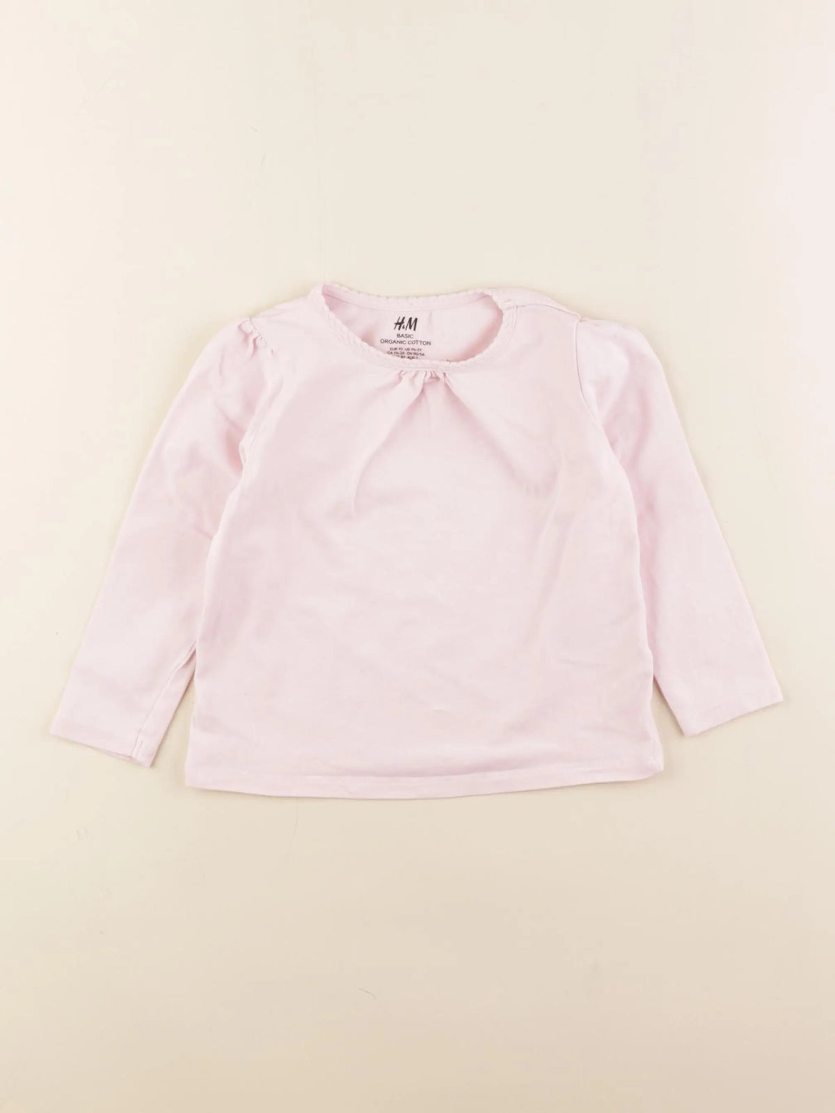 H&M - tee-shirt rose - 18/24 mois