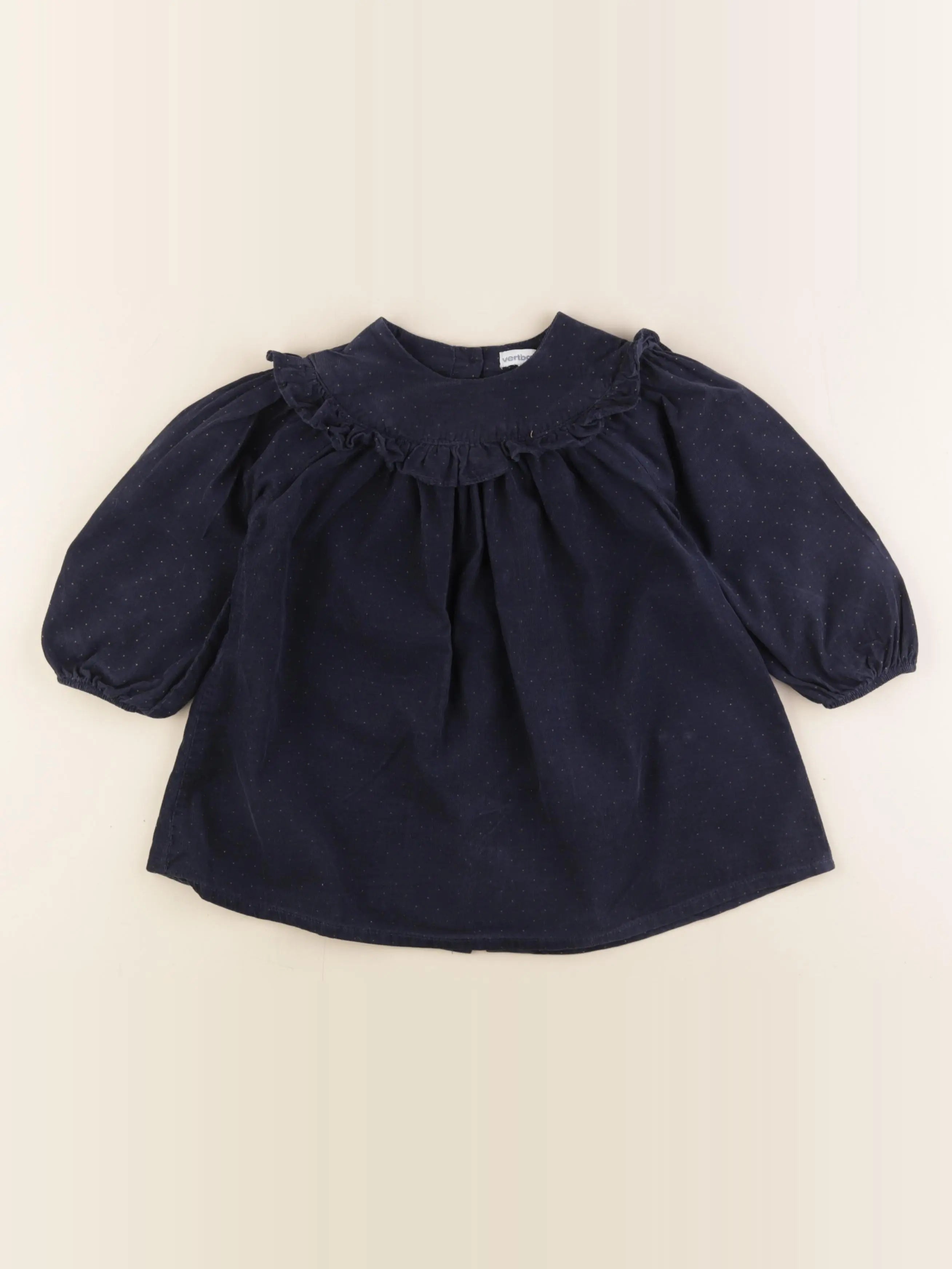 Vertbaudet - robe bleu - 2 ans