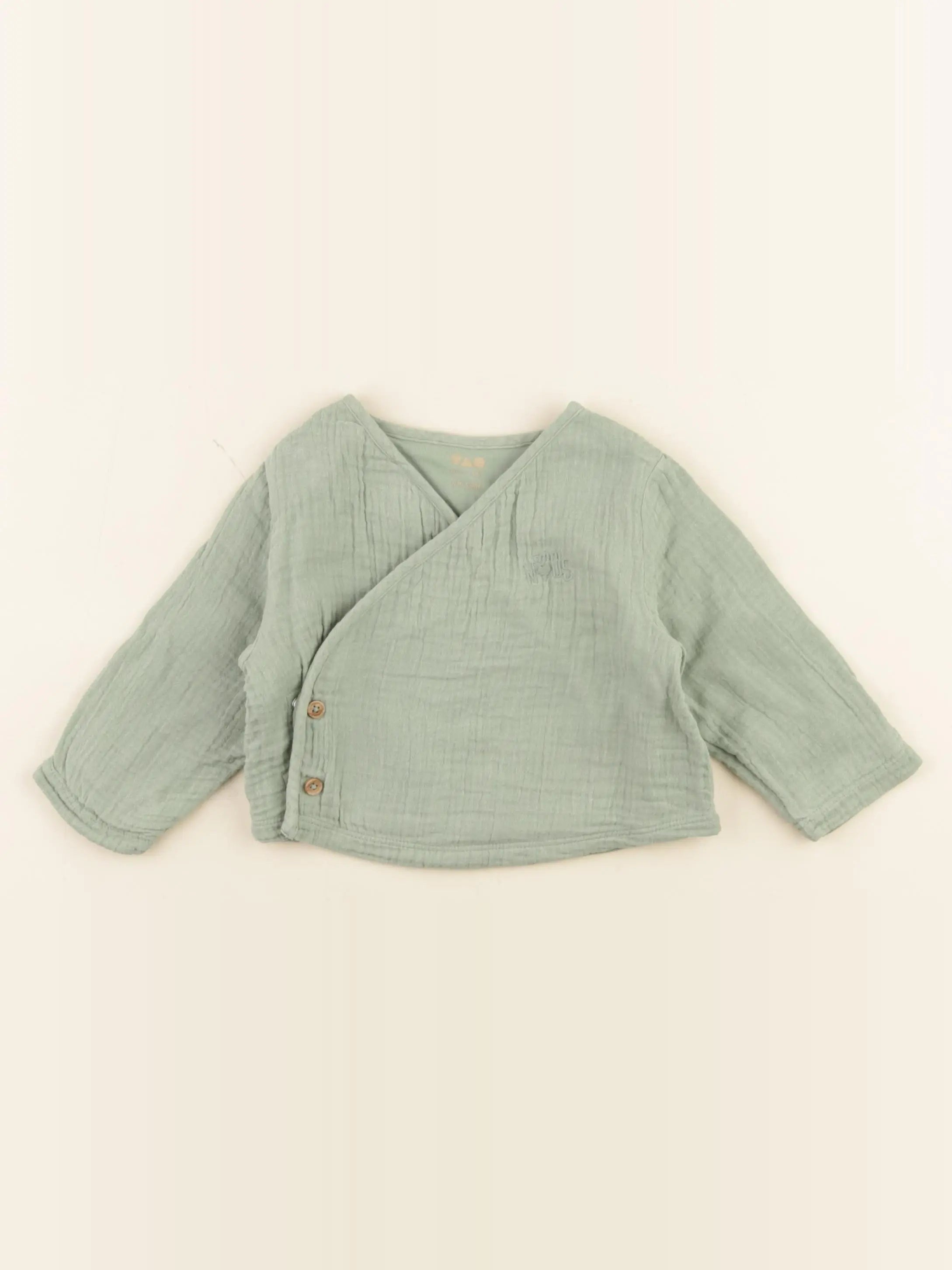 Tape à l'oeil - chemise vert - 6 mois