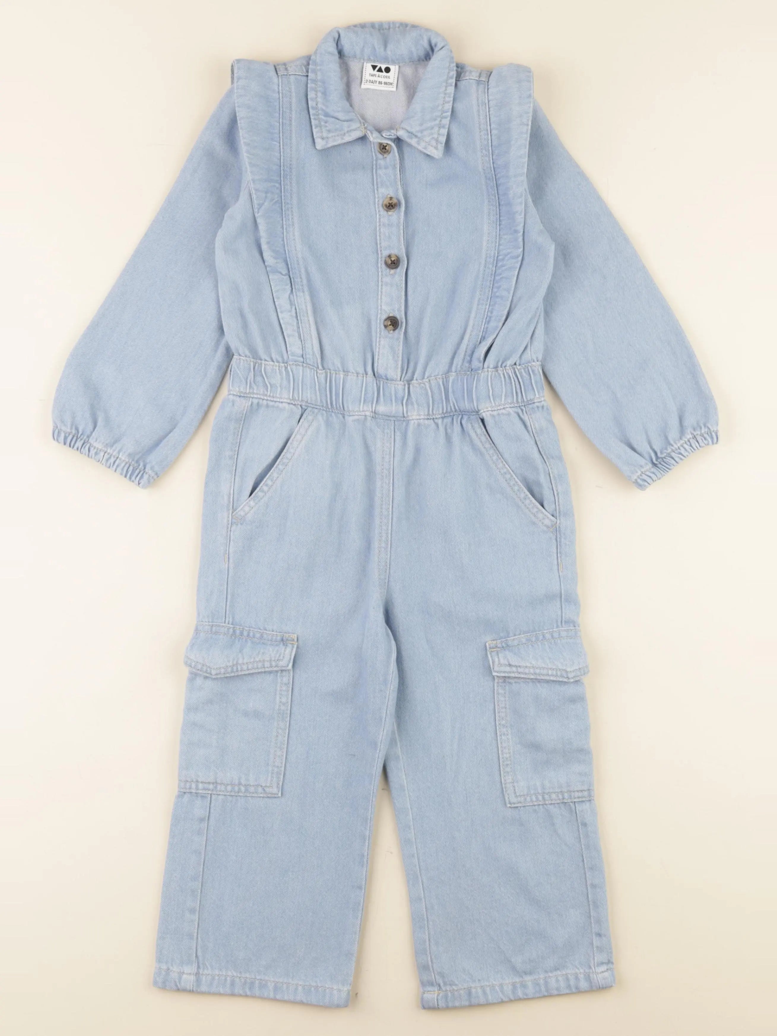 Tape à l'oeil - combinaison bleu - 2/3 ans