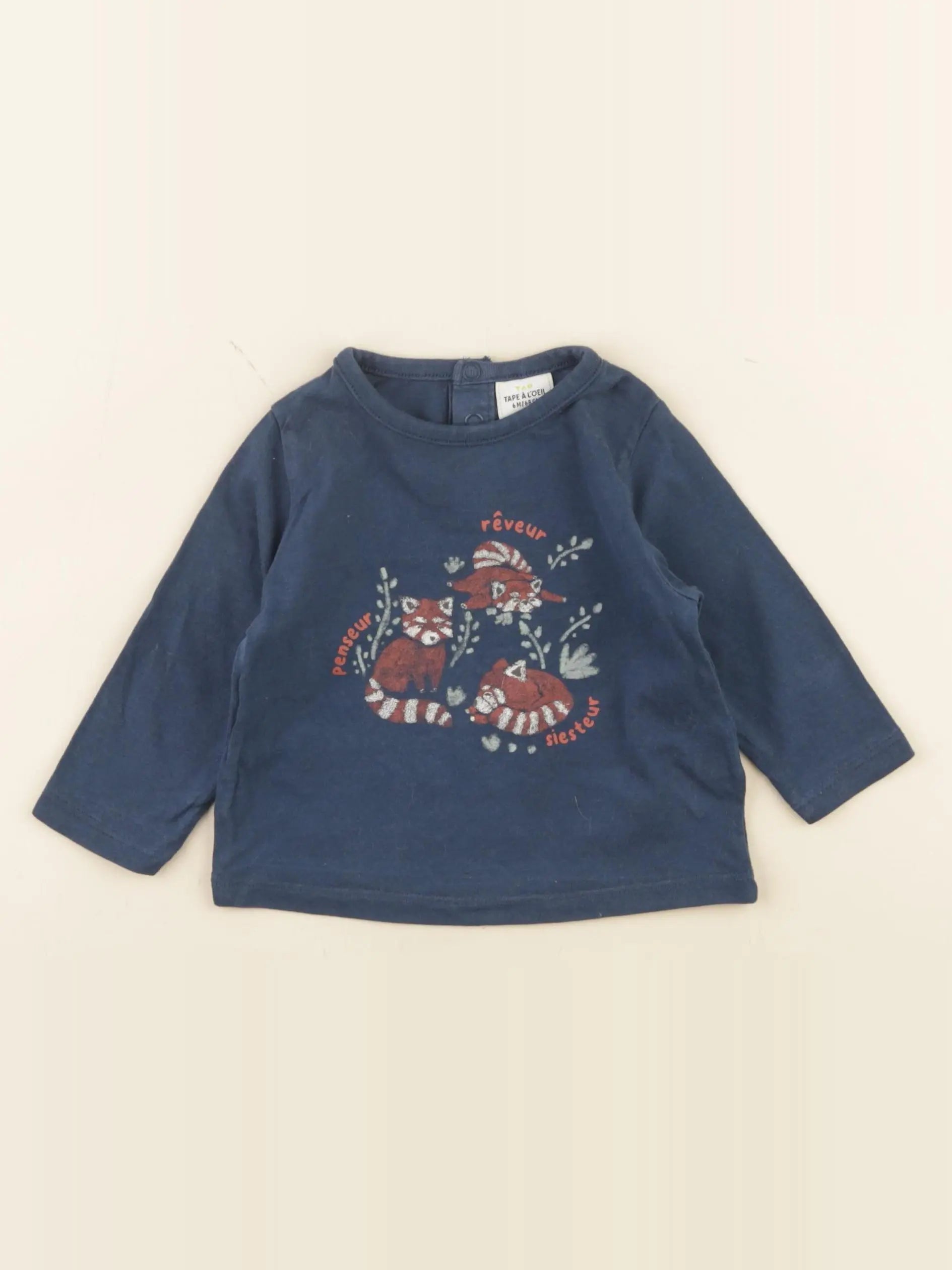 Tape à l'oeil - tee-shirt bleu - 6 mois