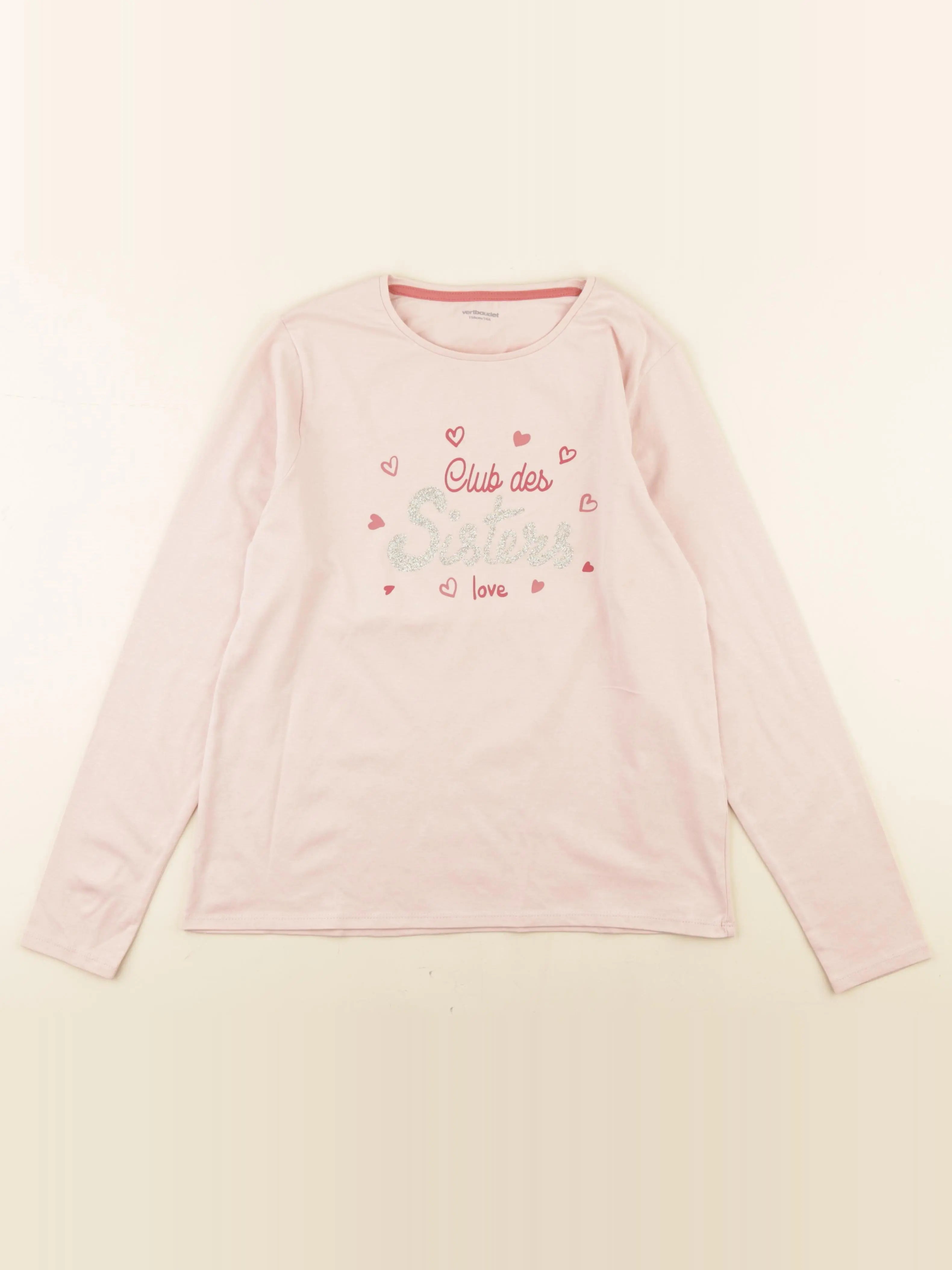 Vertbaudet - tee-shirt rose - 14 ans