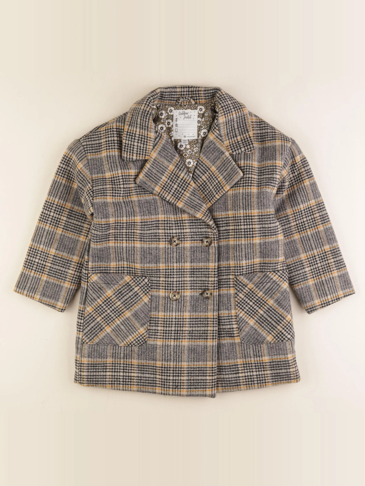 Vertbaudet - manteau multicolore - 7 ans